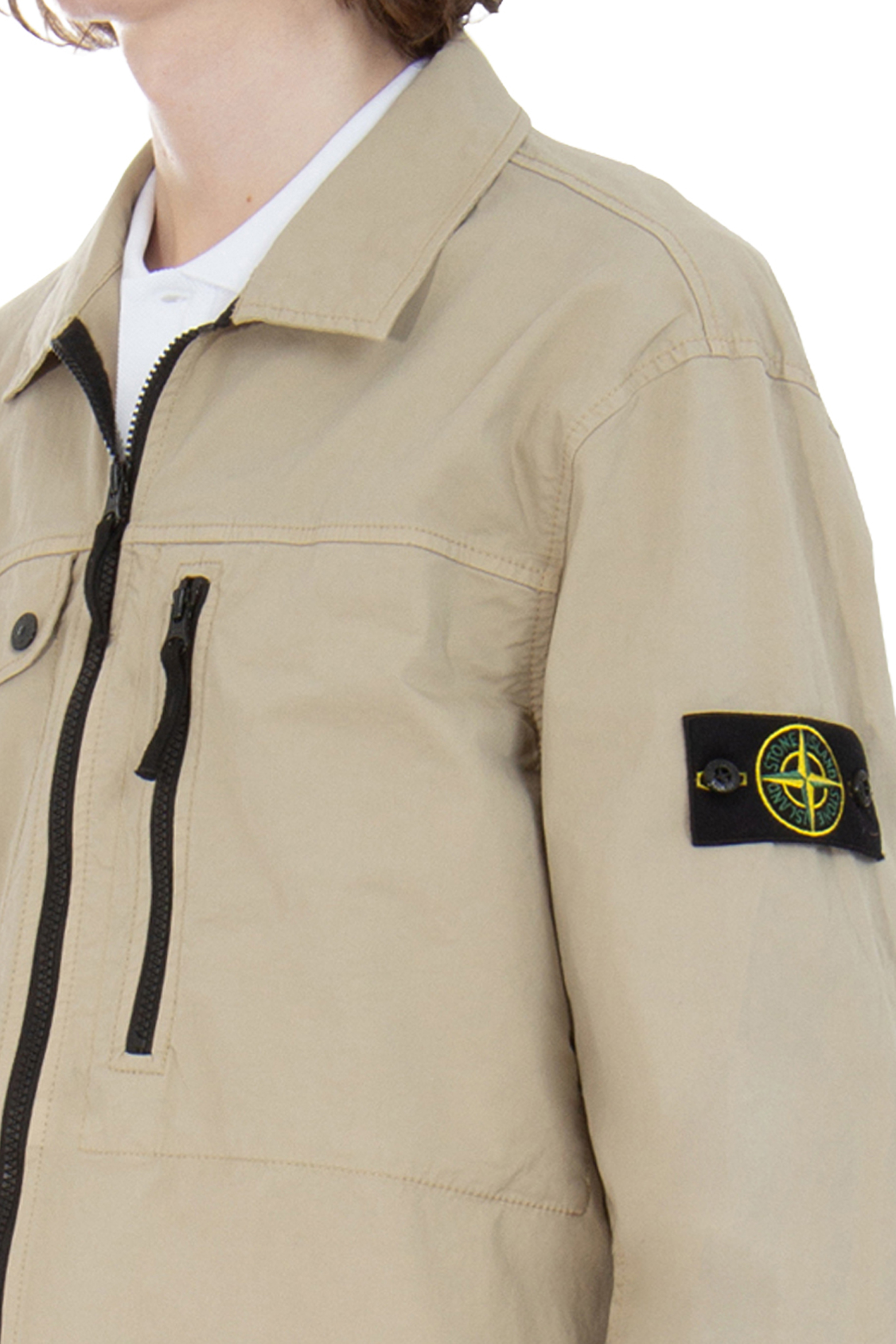 STONE ISLAND Supima Cotton Twill Stretch-TC Overshirt STONE ISLAND Supima Cotton Twill Stretch-TC Overshirt