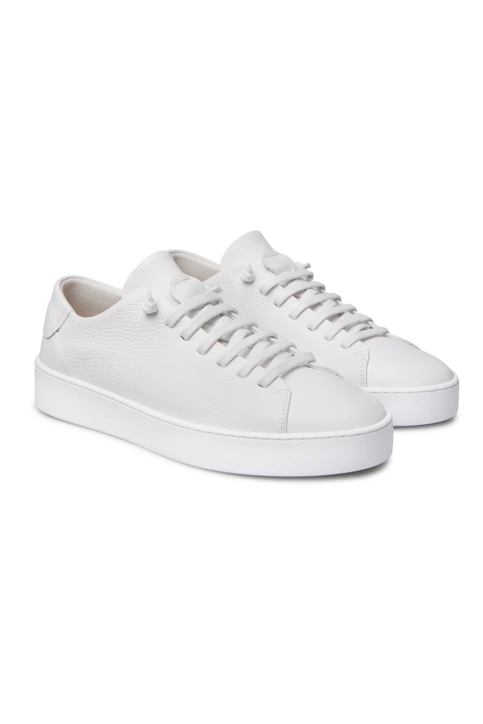 FABIANO RICCI Grain Leather Sneakers Pure