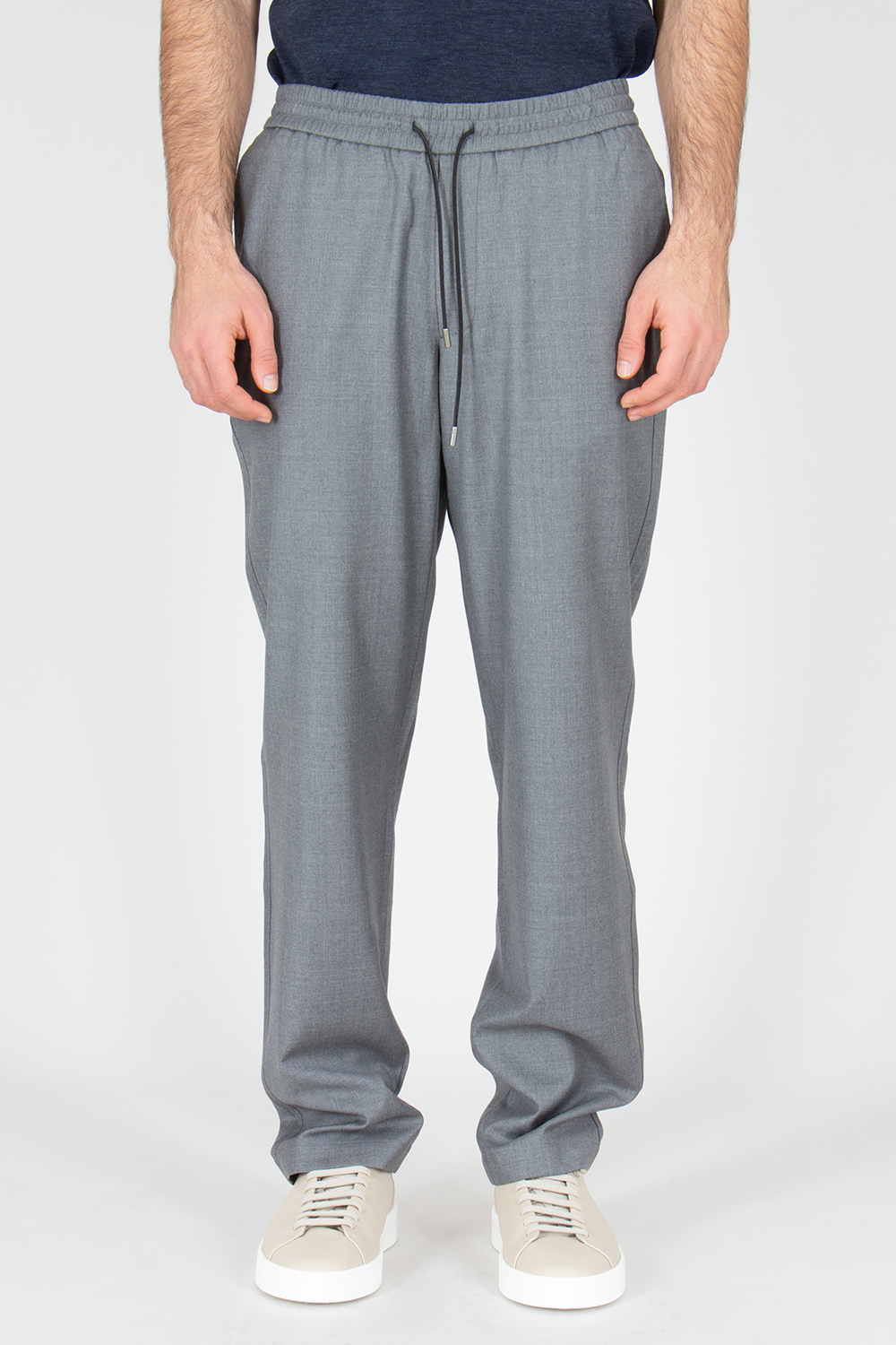 SEASE Regular Fit Virgin Wool Drawstring Pants Summer Mindset