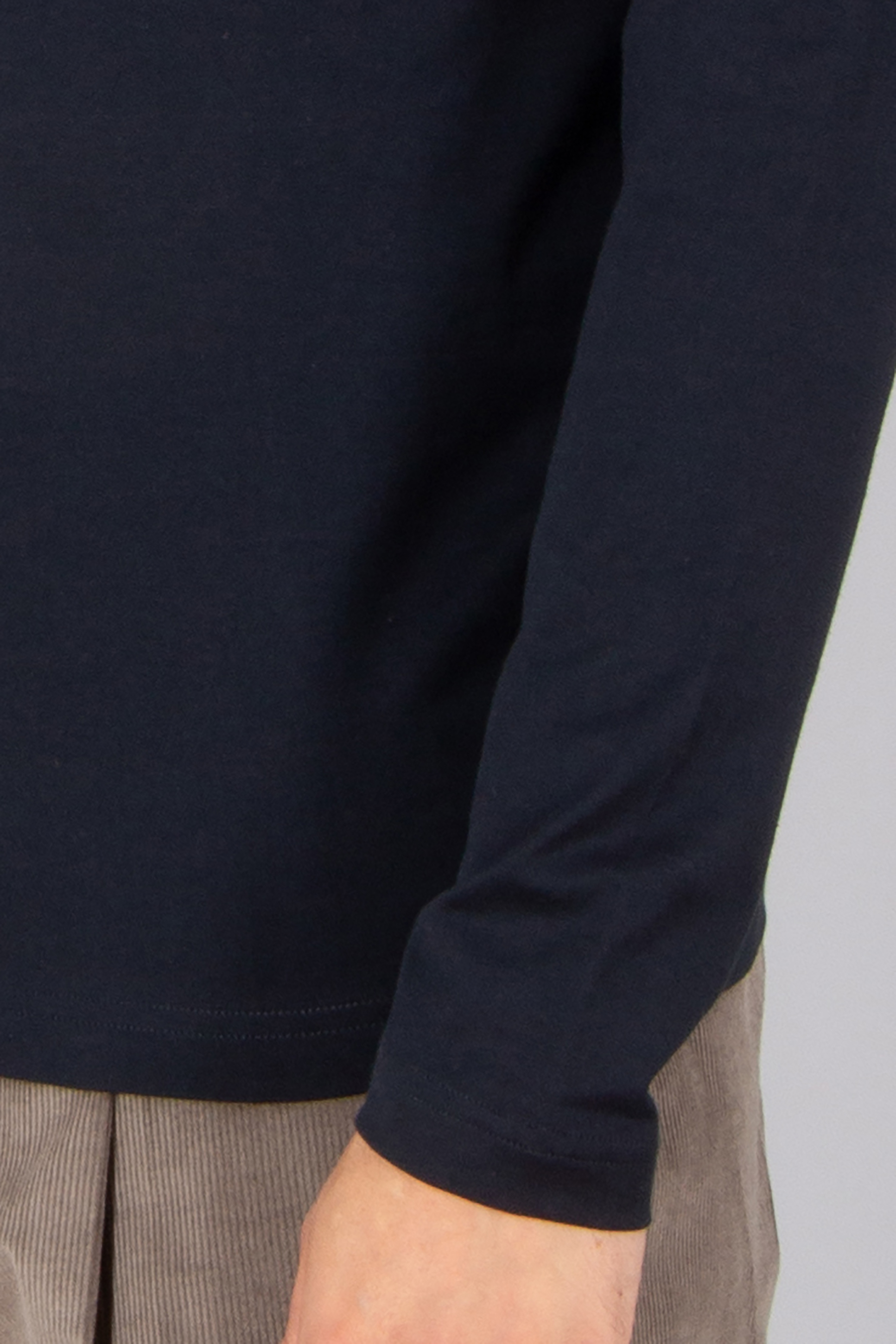 STEFAN BRANDT Regular Fit Urpima Sea Island Cotton Jersey Long-Sleeve T-Shirt Enno Bekleidung, Langarm, Ärmel, Hosen