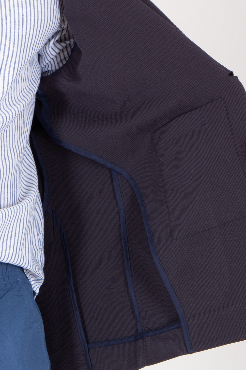 HERNO Regular Fit Stretch Seer-Crease Jacket