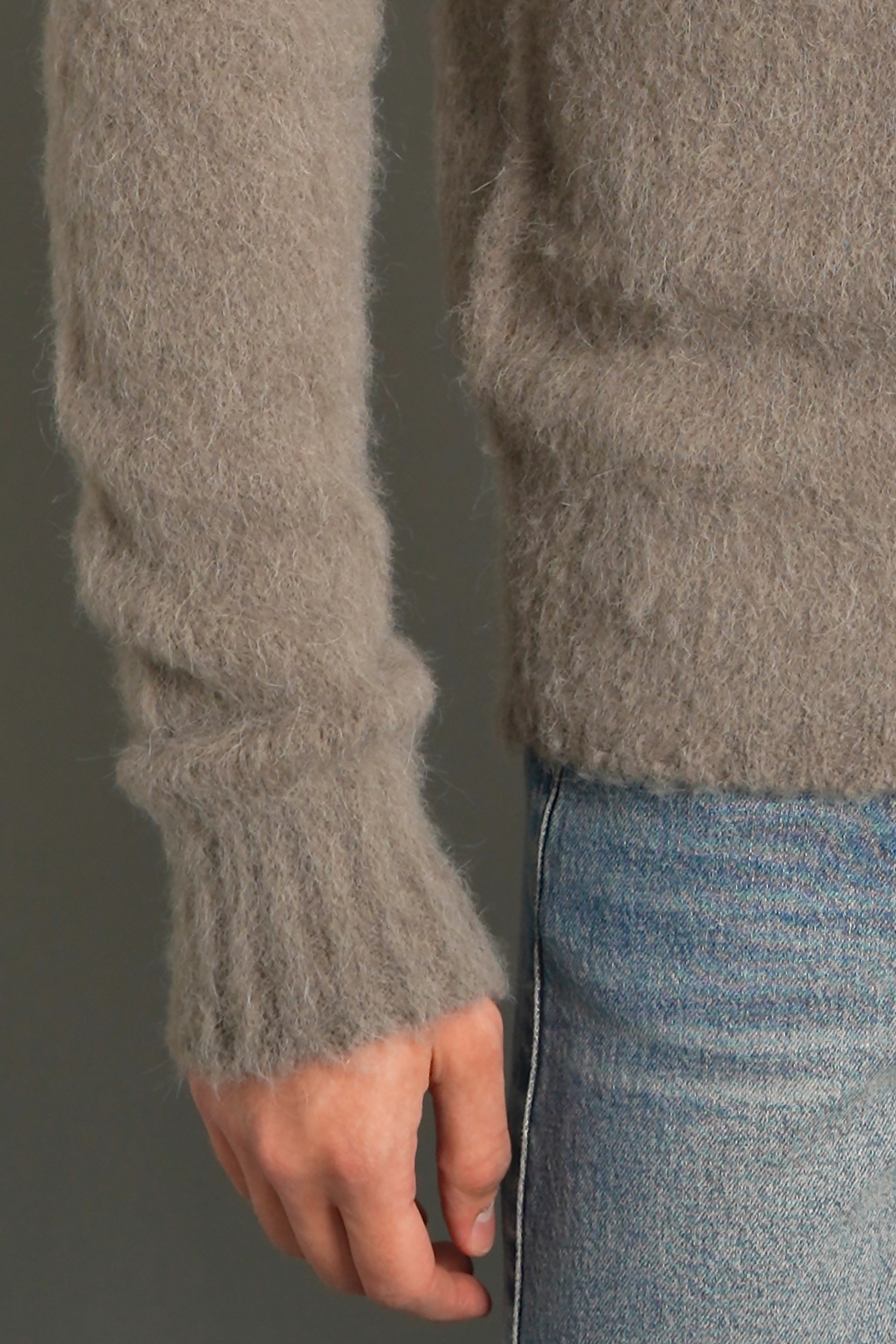AMI PARIS Baby Alpaca Blend Knit Sweater AMI PARIS Baby Alpaca Blend Knit Sweater