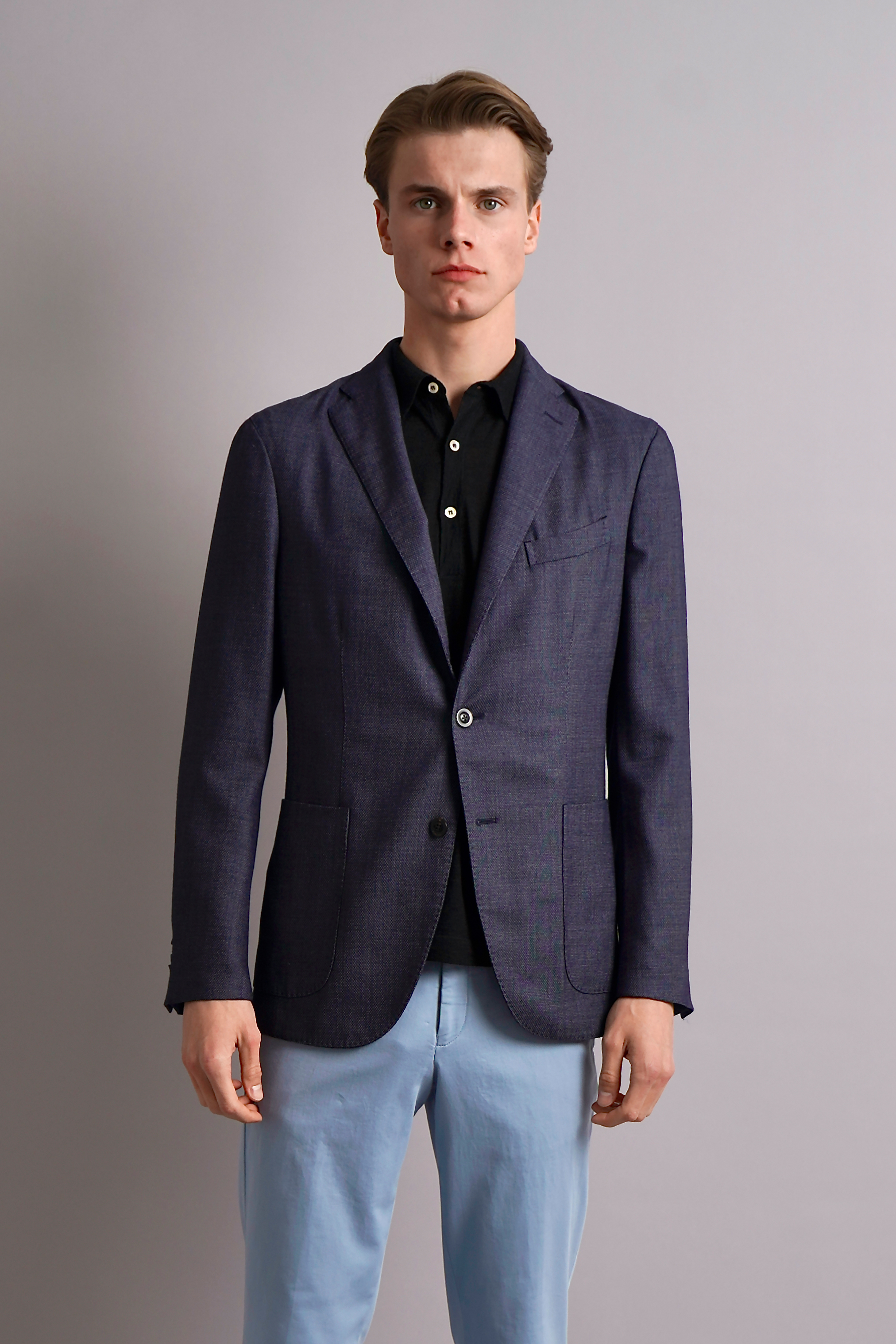 BOGLIOLI Linen-Cashmere-Silk Blend Knit Polo BOGLIOLI Linen-Cashmere-Silk Blend Knit Polo