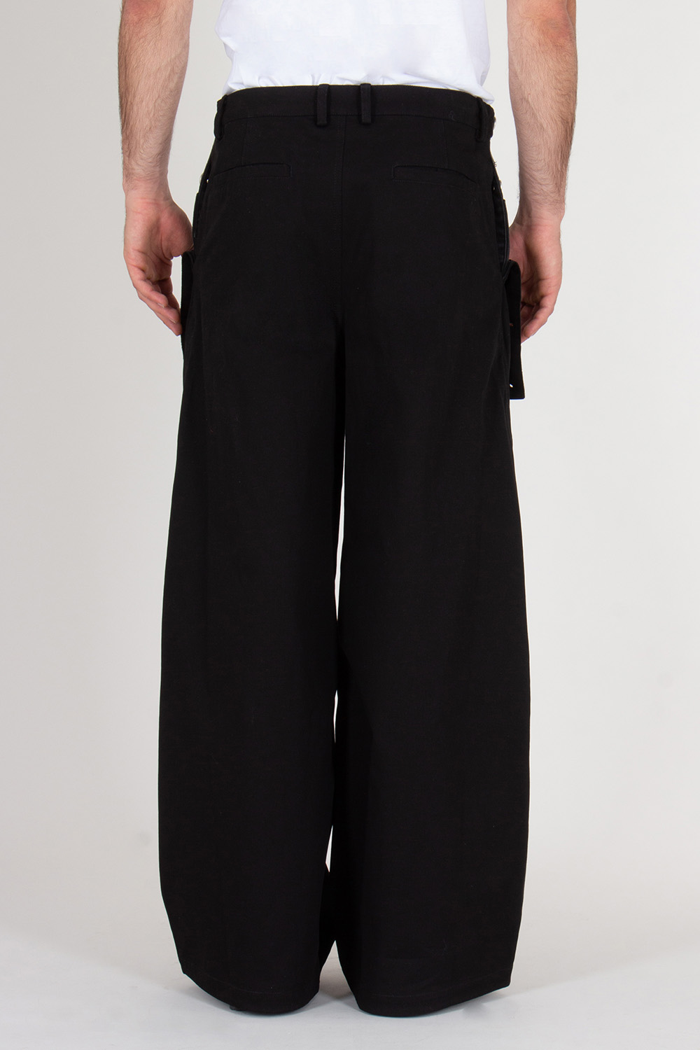 JUNN.J Loose Fit Cotton Twill And Denim Bib Trousers
