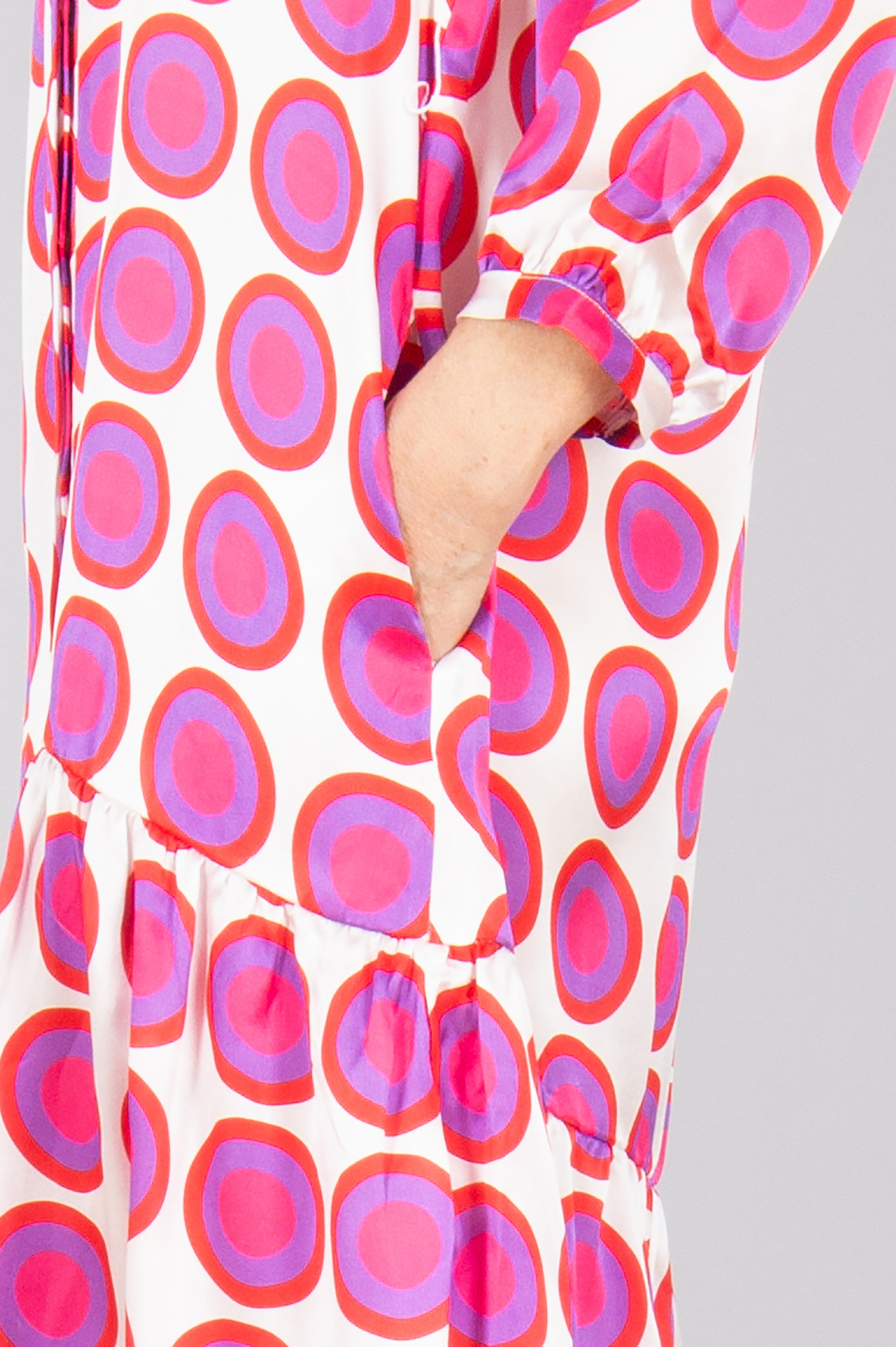 0039 ITALY Printed Silk Dress Milo Muster