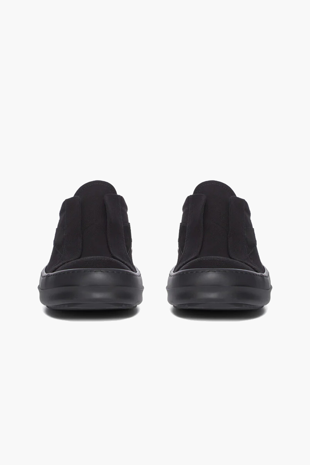 RICK OWENS DRKSHDW Overdyed Denim & Suede Laceless Vintage Sneakers 