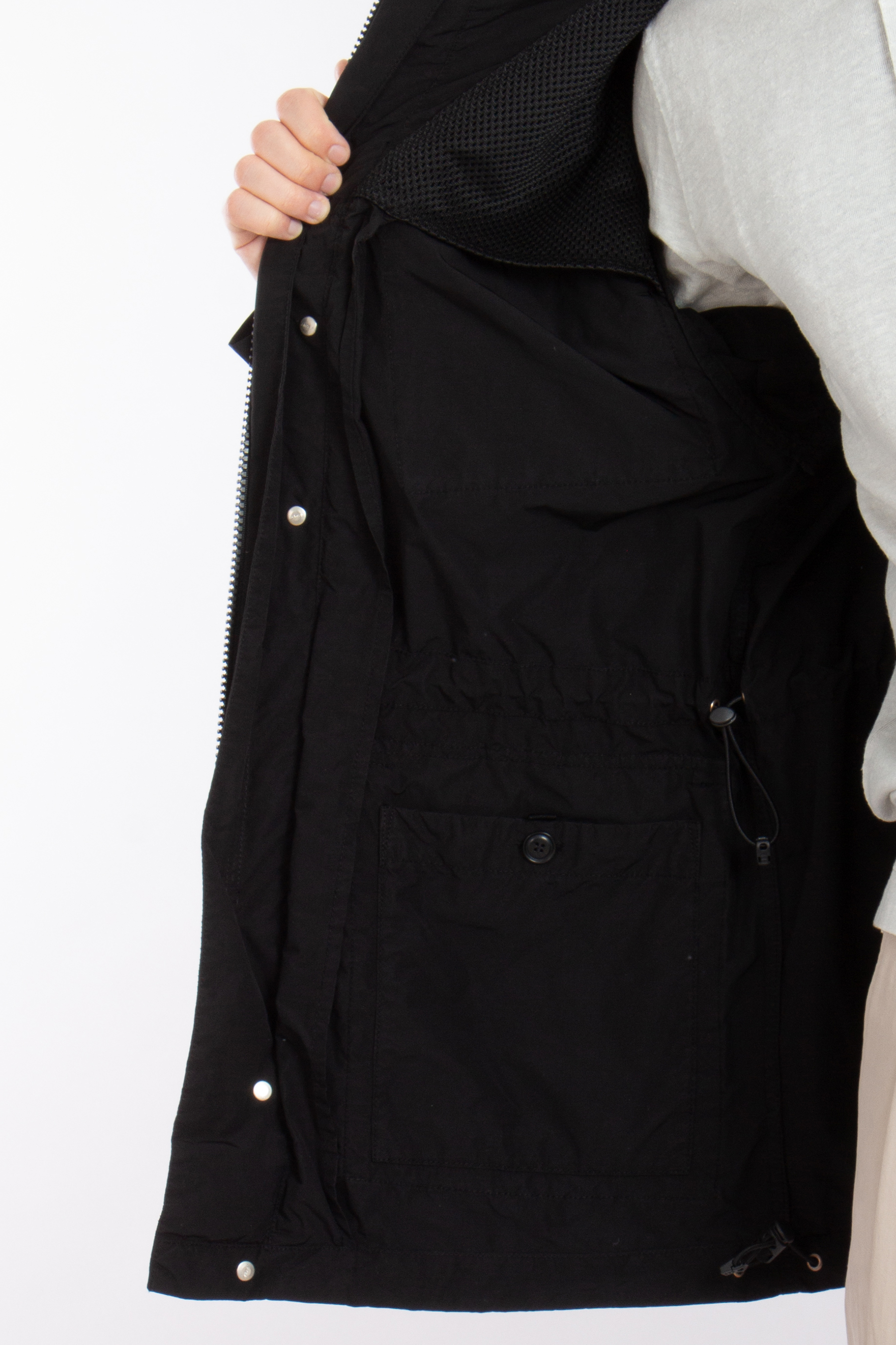 ASPESI Hooded Technical Fabric Parka ASPESI Hooded Technical Fabric Parka