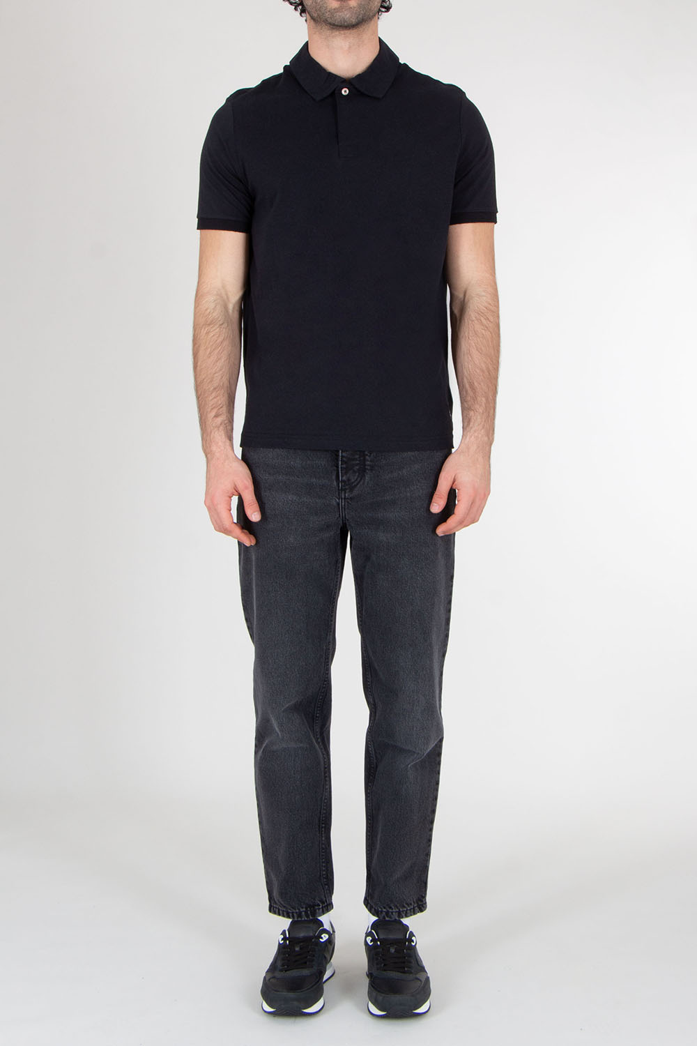 PAUL SMITH Regular Fit Cotton Linen Polo Shirt 