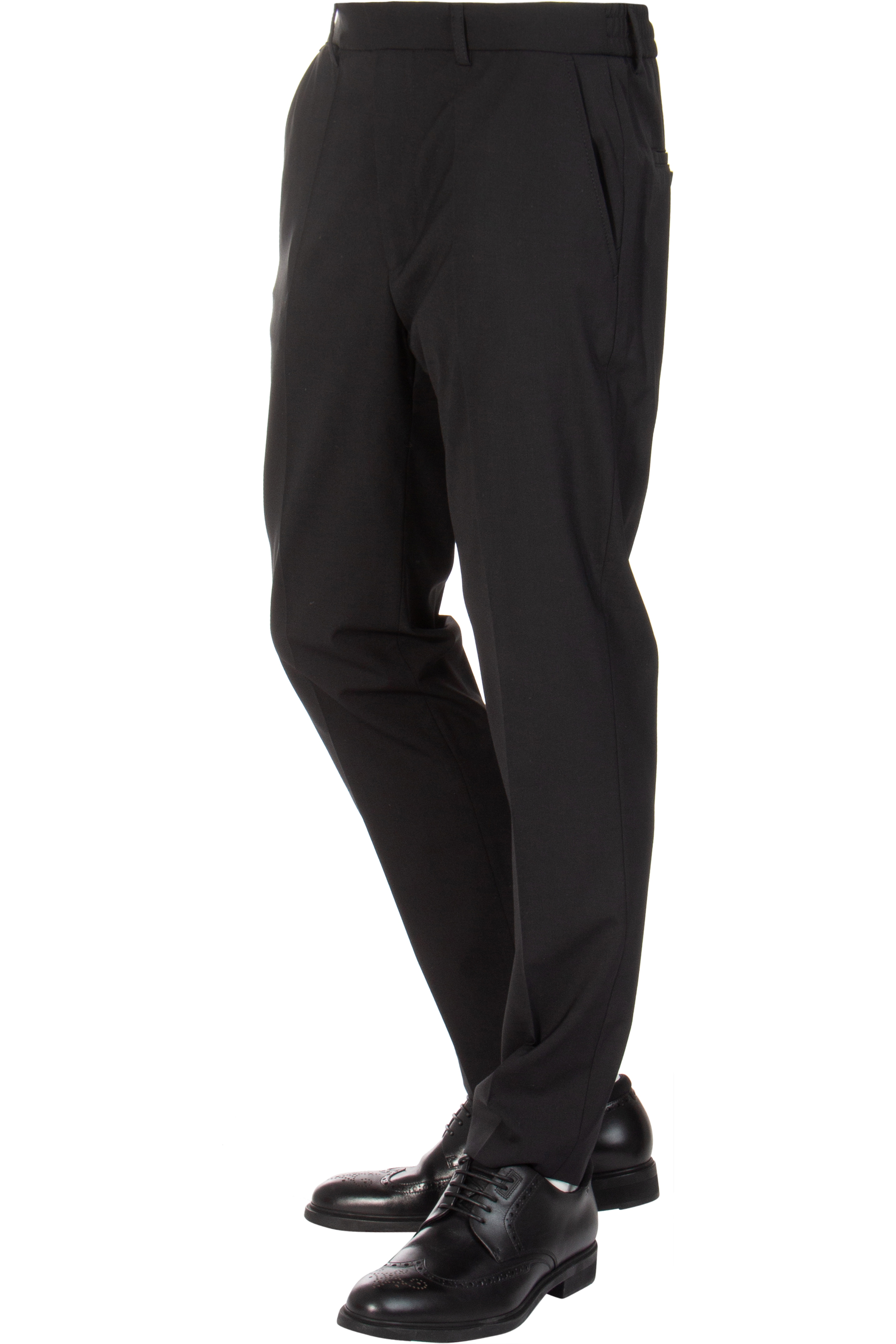 BOSS Slim Fit Virgin Wool Blend Stretch Jersey Pants P-Genius