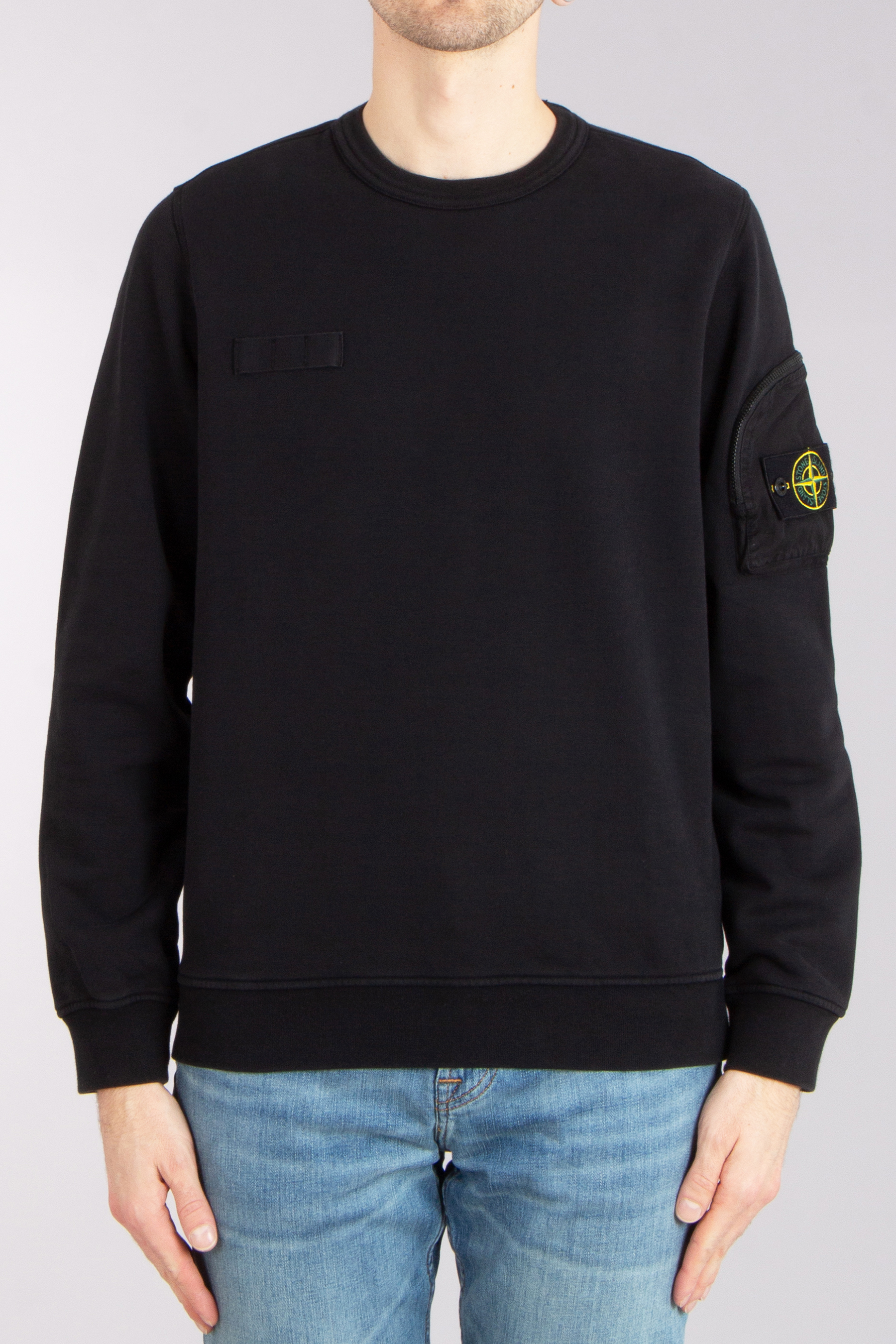 STONE ISLAND Garment-Dyed Organic Cotton Fleece Sweatshirt STONE ISLAND Garment-Dyed Organic Cotton Fleece Sweatshirt