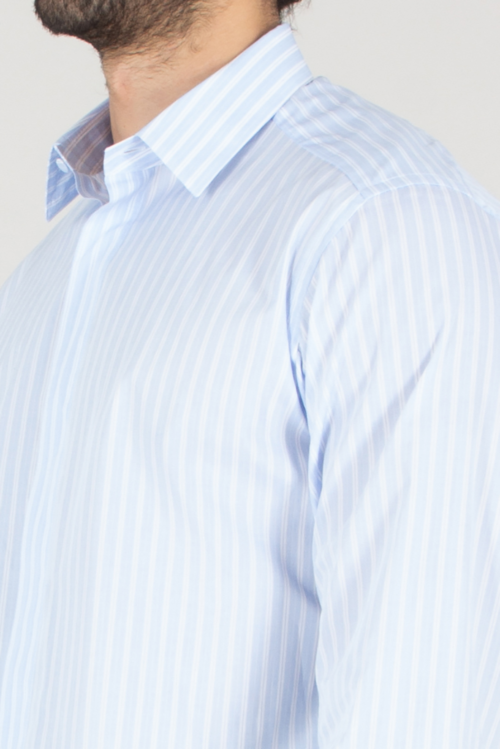 TOM FORD Classic Fit Striped Cotton Twill Shirt