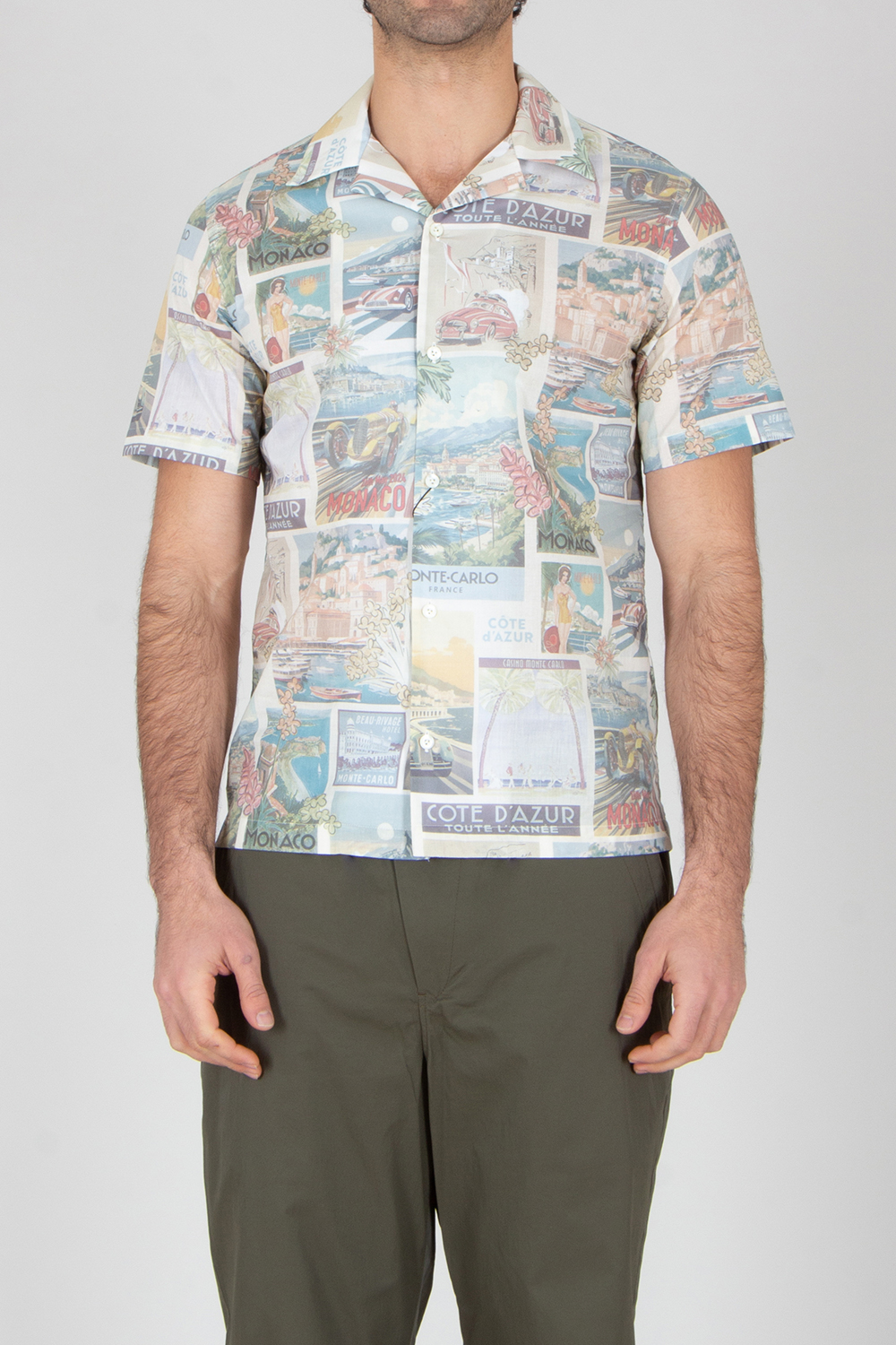 VAN LAACK Boxy Fit Printed Cotton Short-Sleeve Shirt Ridu