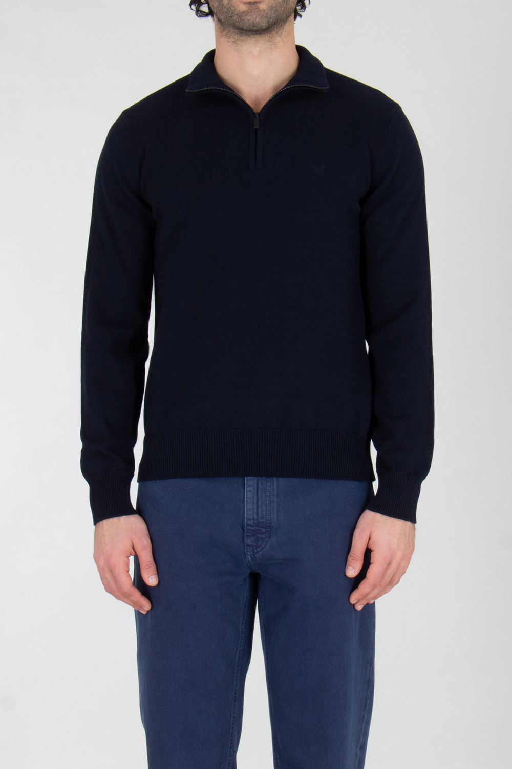 EMOPRIO ARMANI Knitted Cotton Troyer