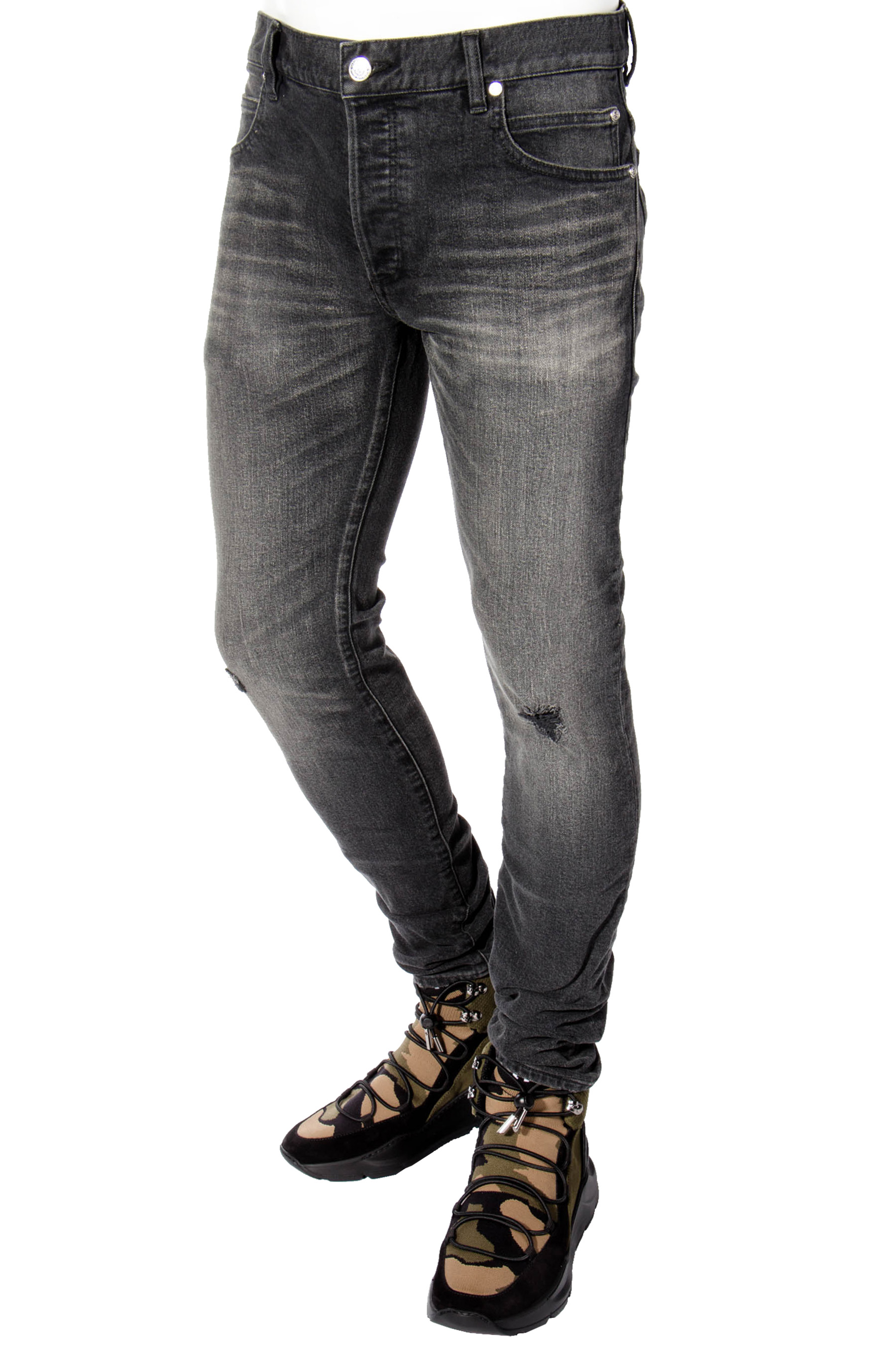BALMAIN Jeans Slim Fit Distressed 