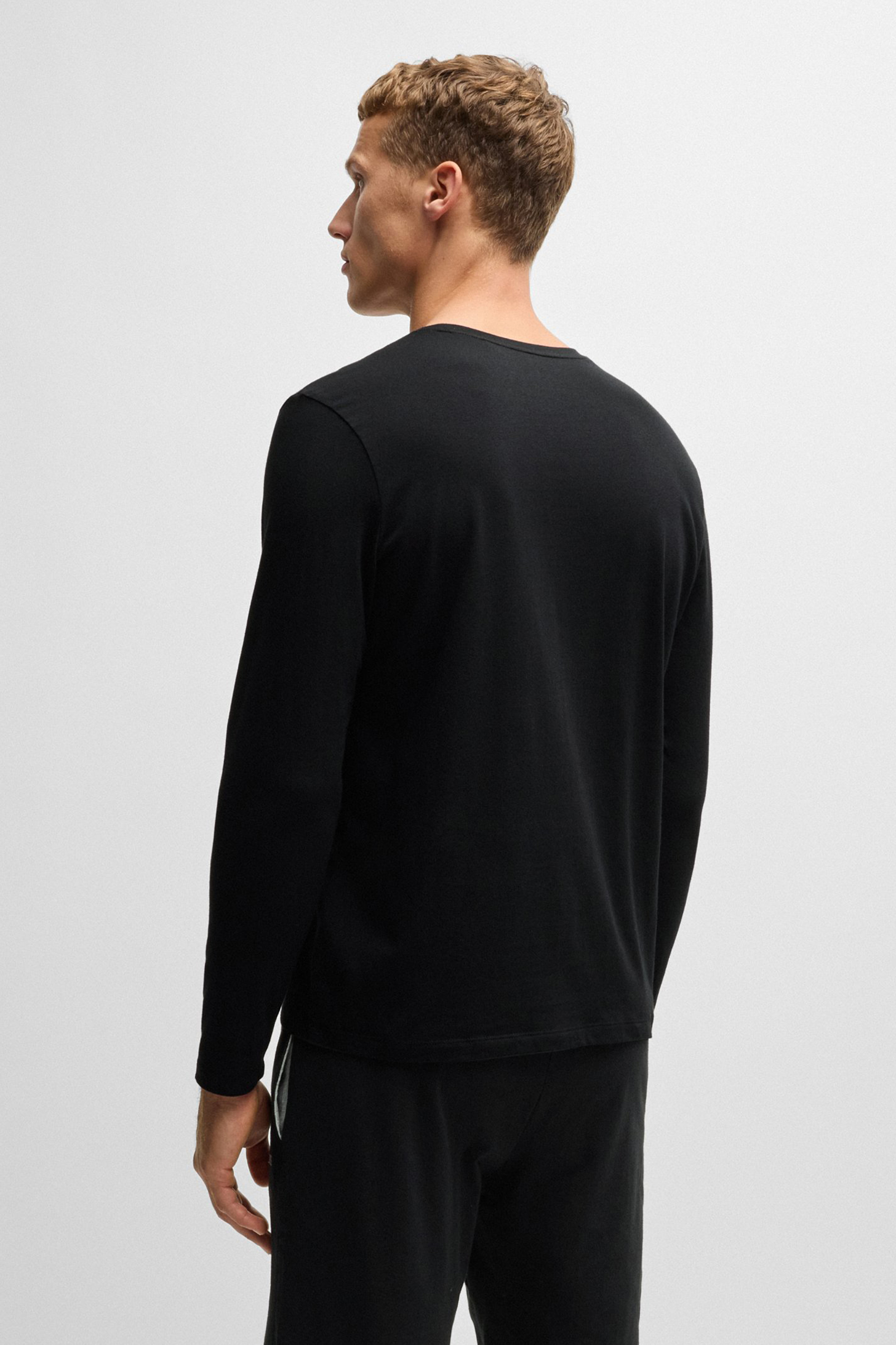 BOSS Regular Fit Embroidered Stretch Cotton Jersey Mix&Match Long-Sleeve T-Shirt BOSS Regular Fit Embroidered Stretch Cotton Jersey Mix&Match Long-Sleeve T-Shirt