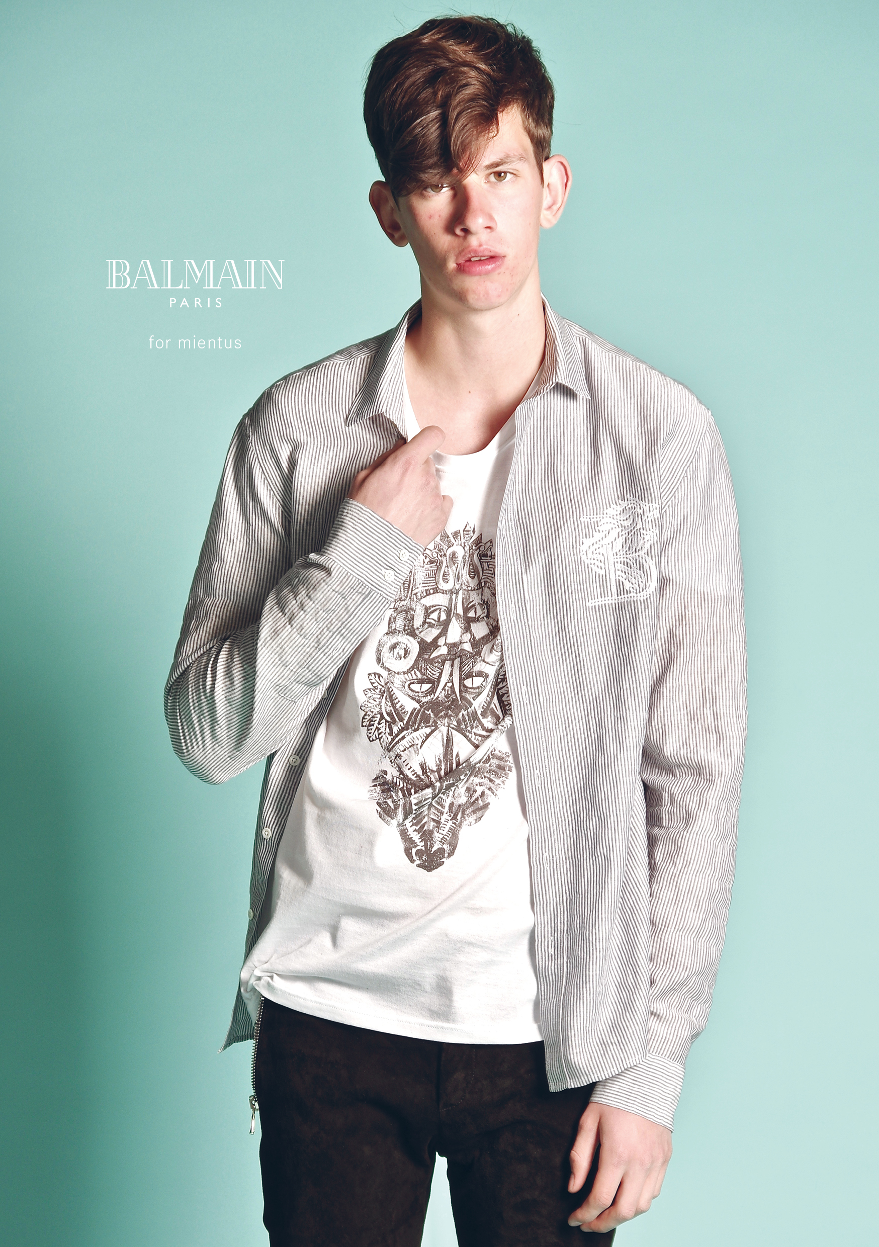 BALMAIN Shirt Striped 