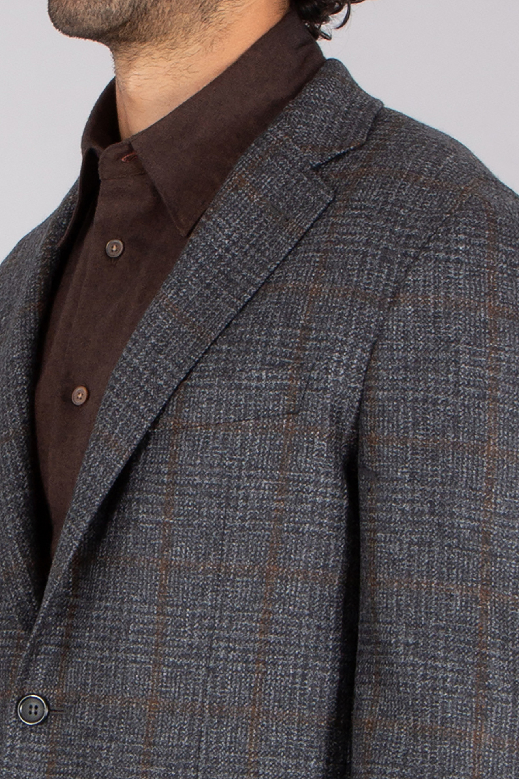 CANALI Modern Fit Checked Super 130's Wool Jacket Kei Blazer, Mantel, Jacke, Formelle Kleidung