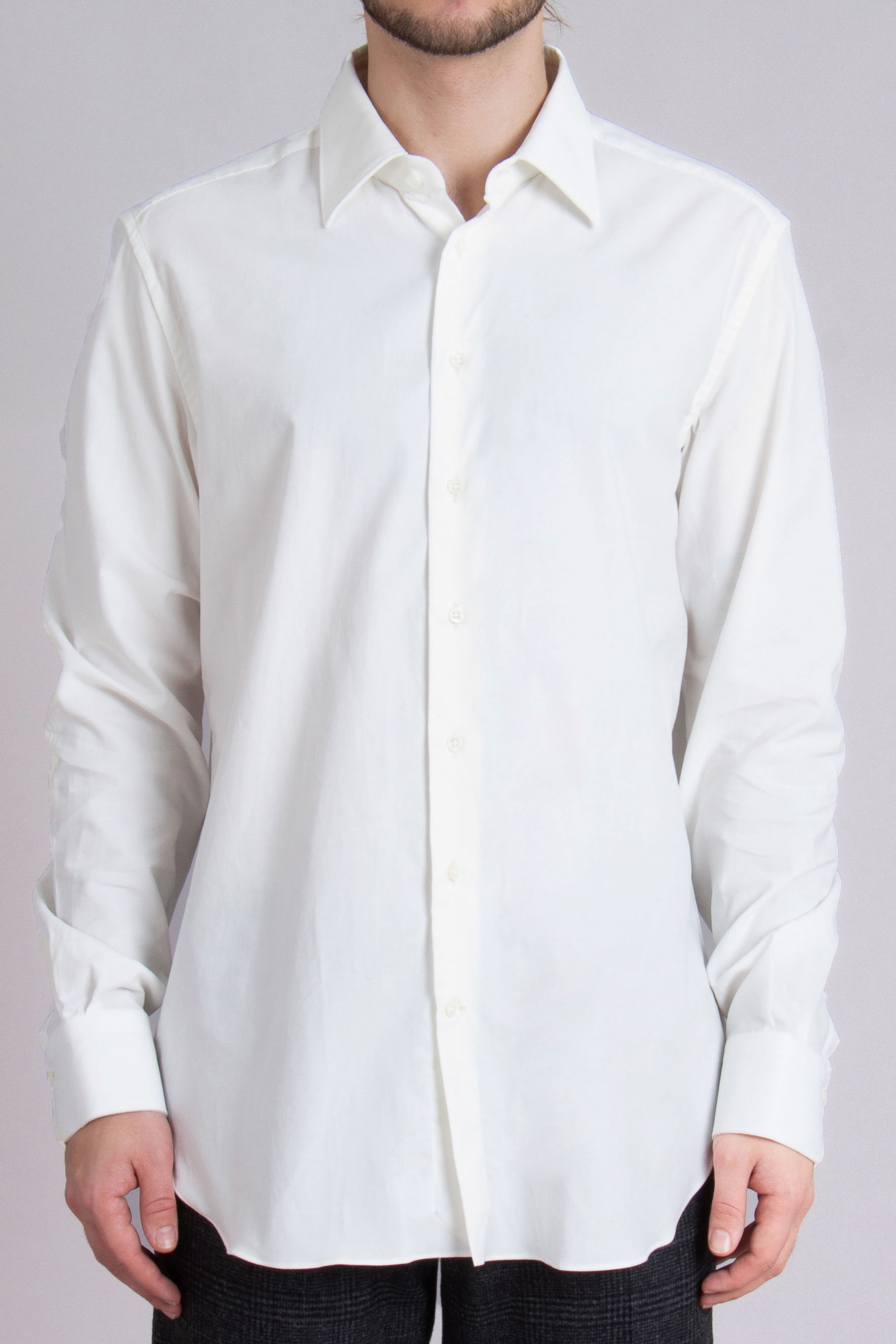 EMANUELE MAFFEIS Regular Fit Cotton Corduroy Shirt
