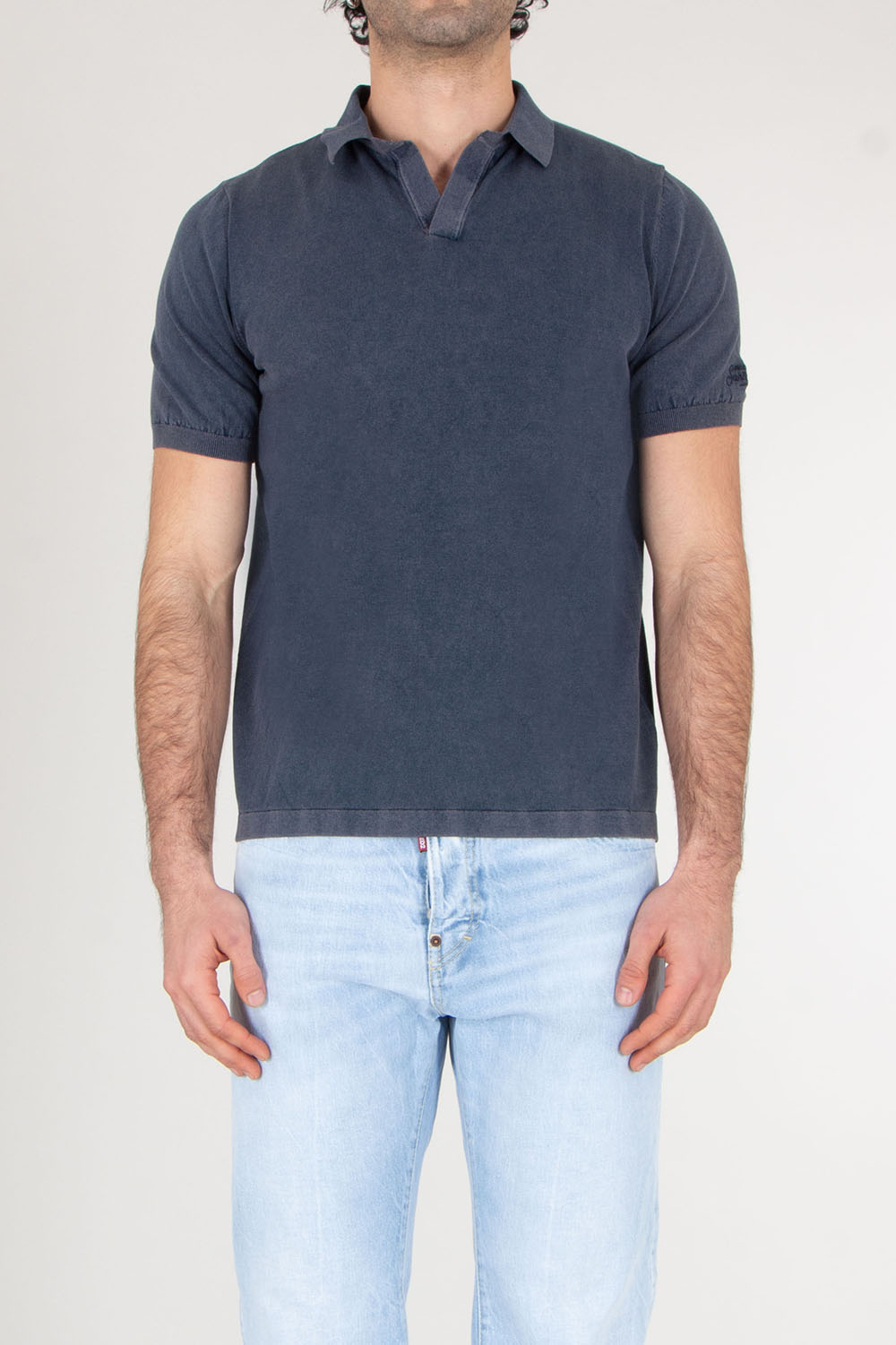 MC 2 SAINT BARTH Regular Fit knitted polo shirt with vintage treatment Sloan