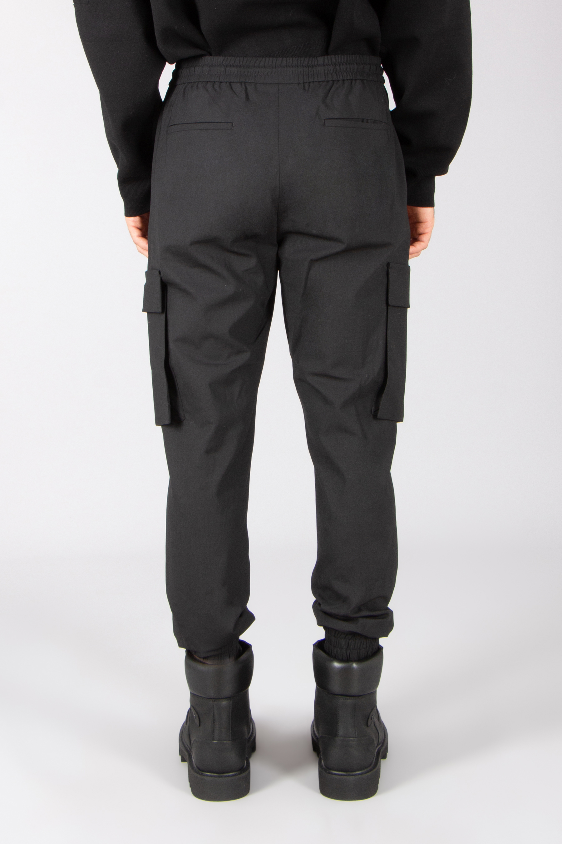 JUUN.J Relaxed Fit Wool Blend Cargo Joggers Hosen, Erwachsener, Männlich, Mann, Person