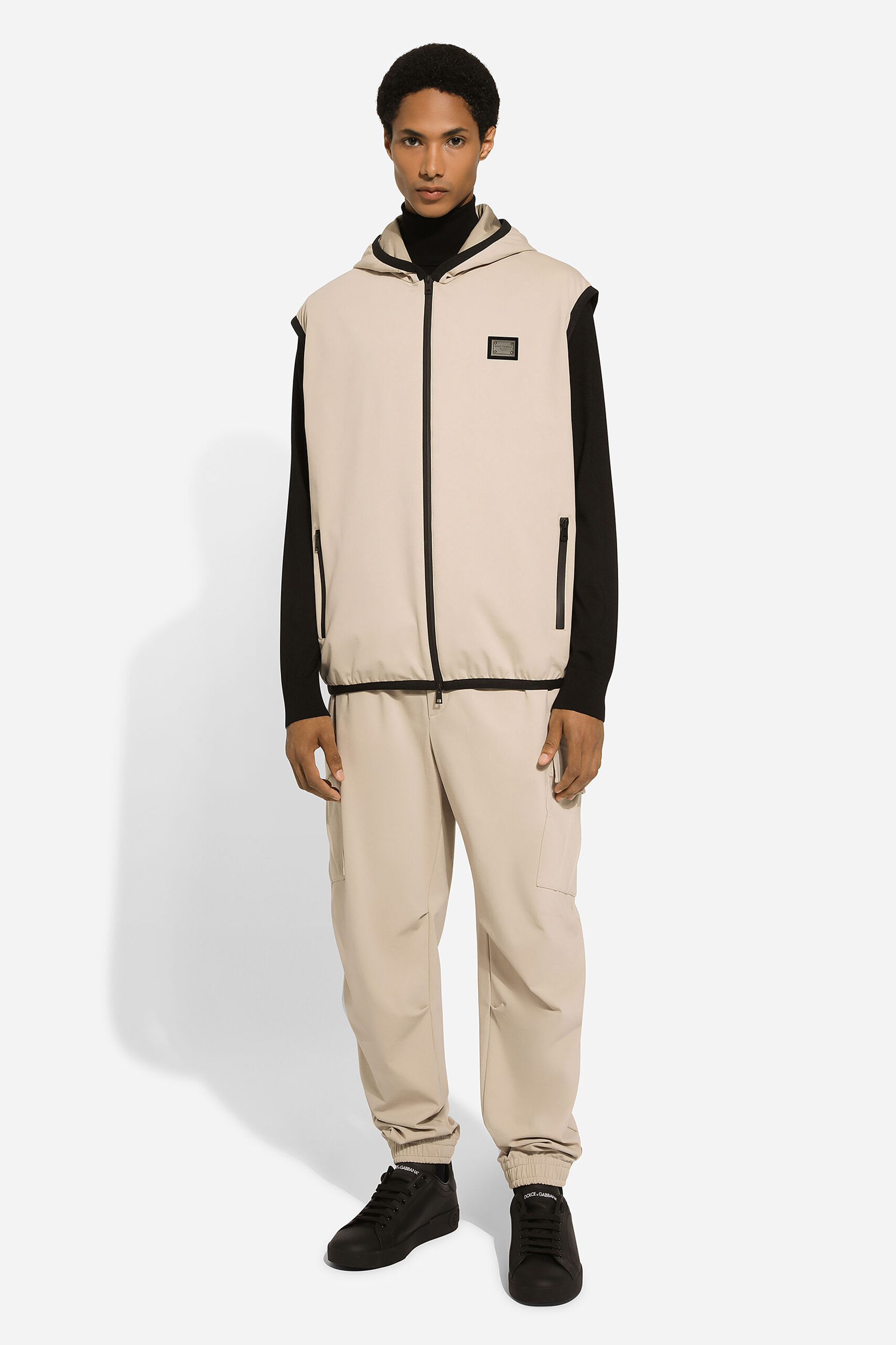 DOLCE & GABBANA Cotton Blend Stretch Cargo Pants