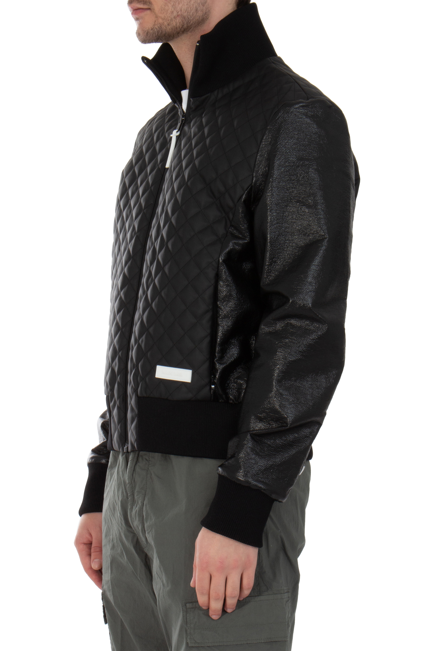 BALMAIN Main Lab Faux Leather Bomber Jacket BALMAIN Main Lab Faux Leather Bomber Jacket