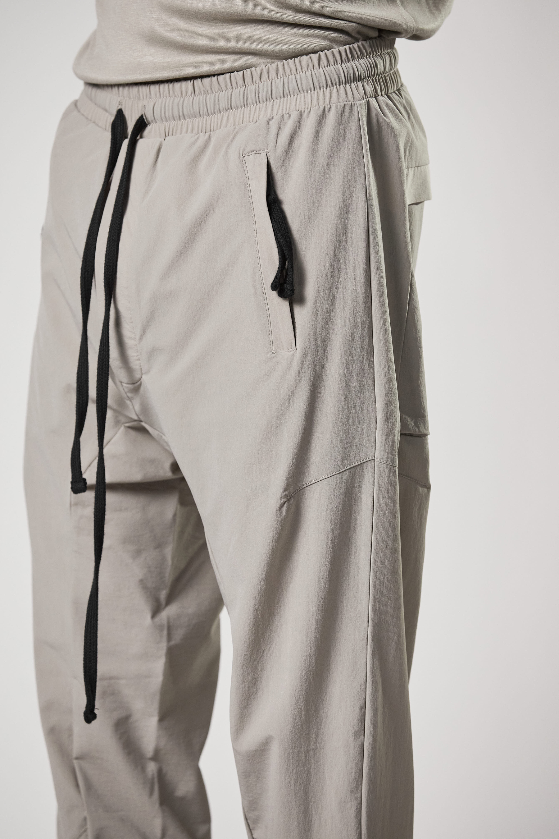 THOM KROM Drop Crotch Nylon Stretch Pants