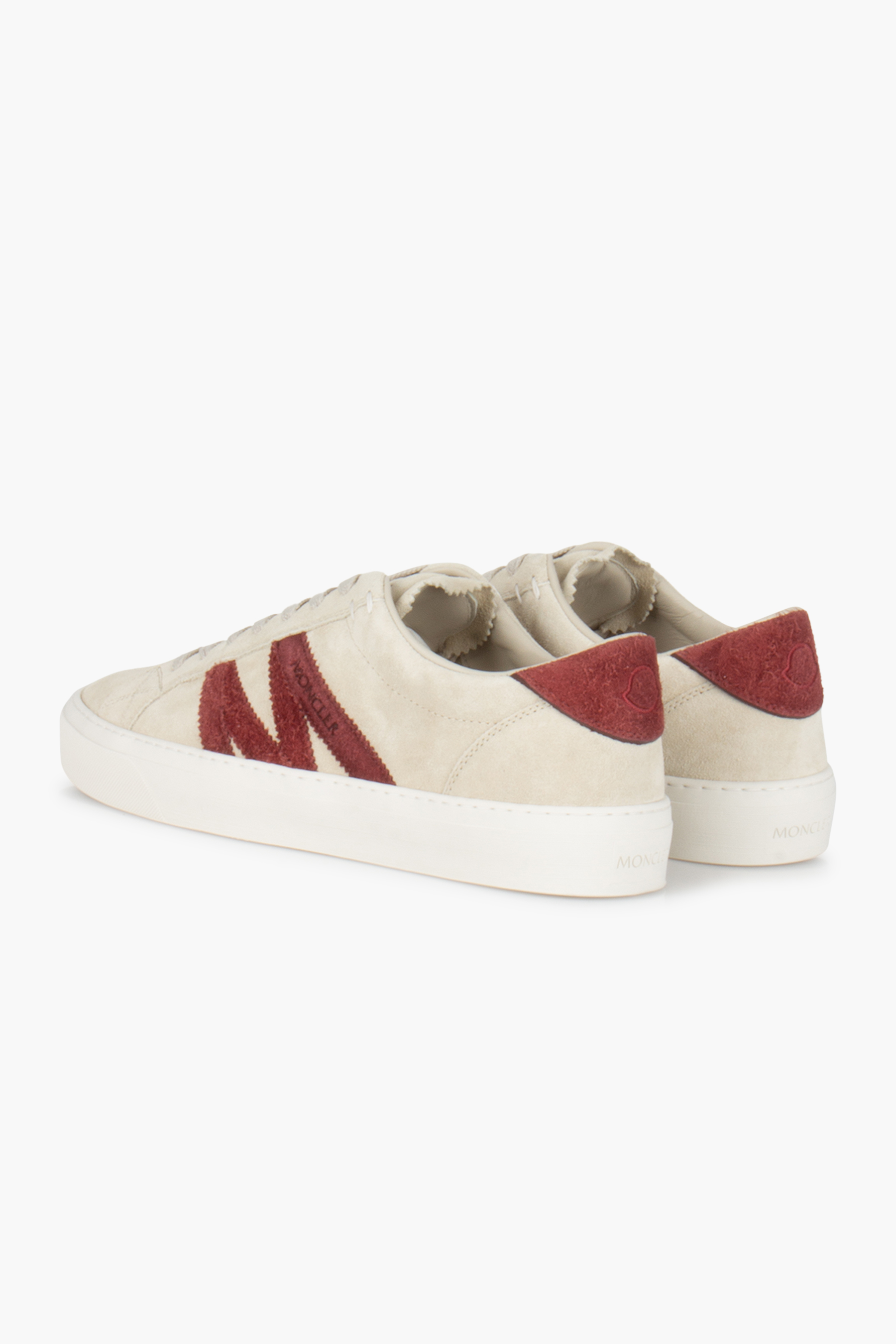 MONCLER Suede Sneakers Monaco2 Bekleidung, Schuhwerk, Schuh, Sneaker, Wildleder