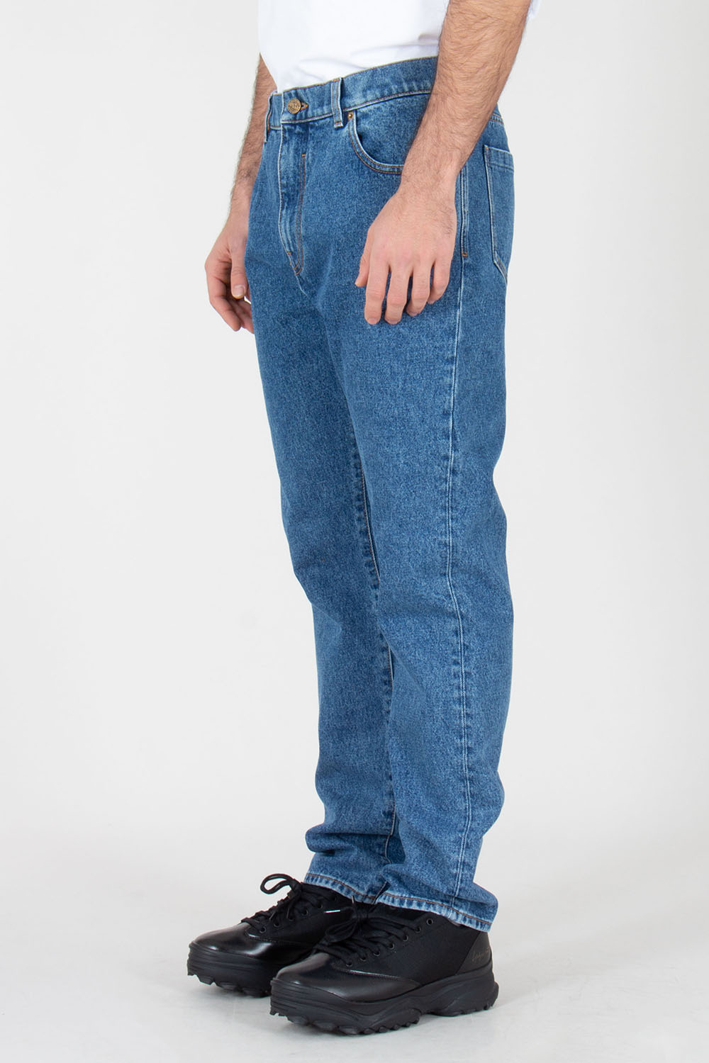 BALMAIN Regular Fit Organic Cotton Denim Jeans