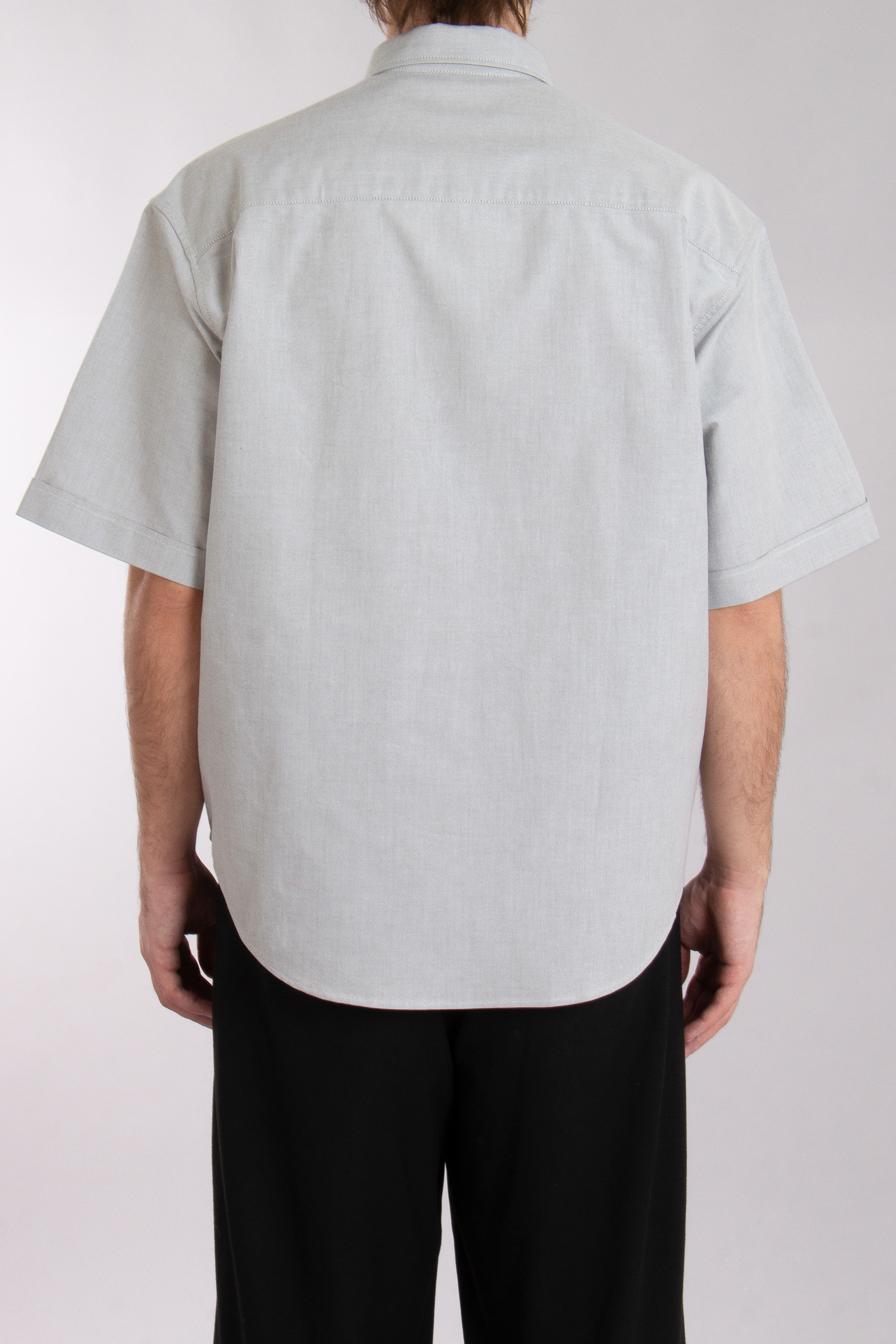 AMI PARIS Boxy Fit Ami De Coeur Cotton Oxford Button-Down Short-Sleeve Shirt AMI PARIS Boxy Fit Ami De Coeur Cotton Oxford Button-Down Short-Sleeve Shirt