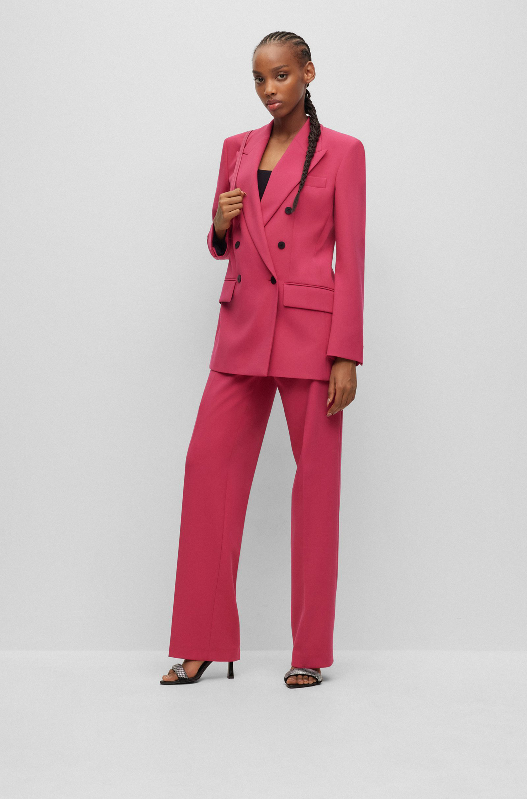 HUGO Relaxed Stretch Fabric Blazer Amalisa HUGO Relaxed Stretch Fabric Blazer Amalisa