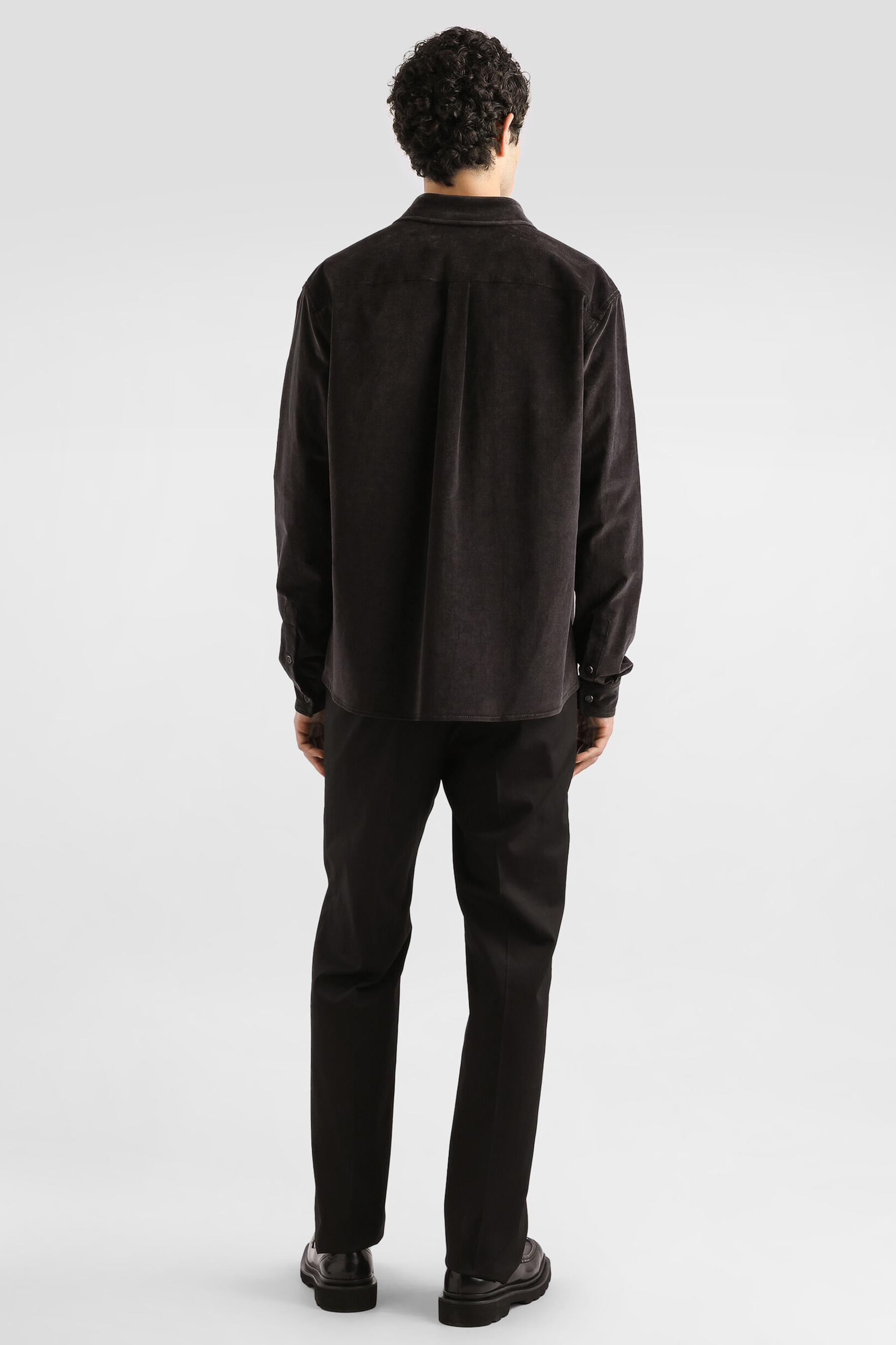 DOLCE & GABBANA Classic Fit Cotton Jersey Long-Sleeve T-Shirt Mantel, Erwachsener, Männlich, Mann, Person
