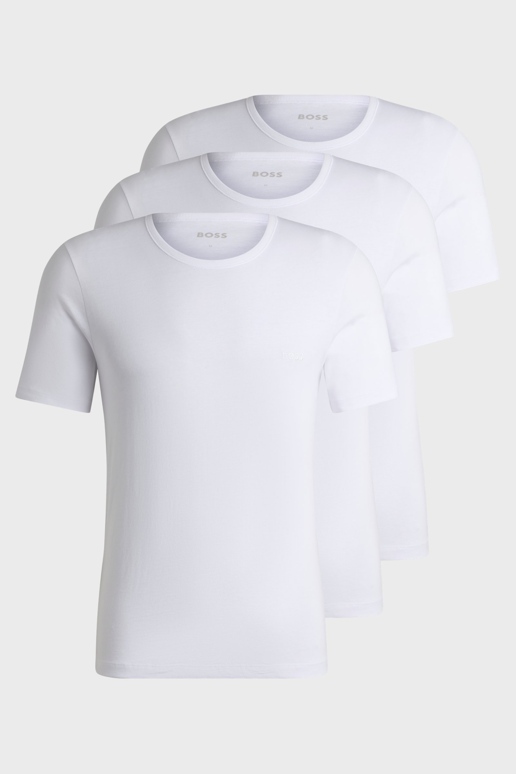 BOSS 3-Pack Regular Fit Cotton Jersey Crew-Neck T-Shirts Classic BOSS 3-Pack Regular Fit Cotton Jersey Crew-Neck T-Shirts Classic