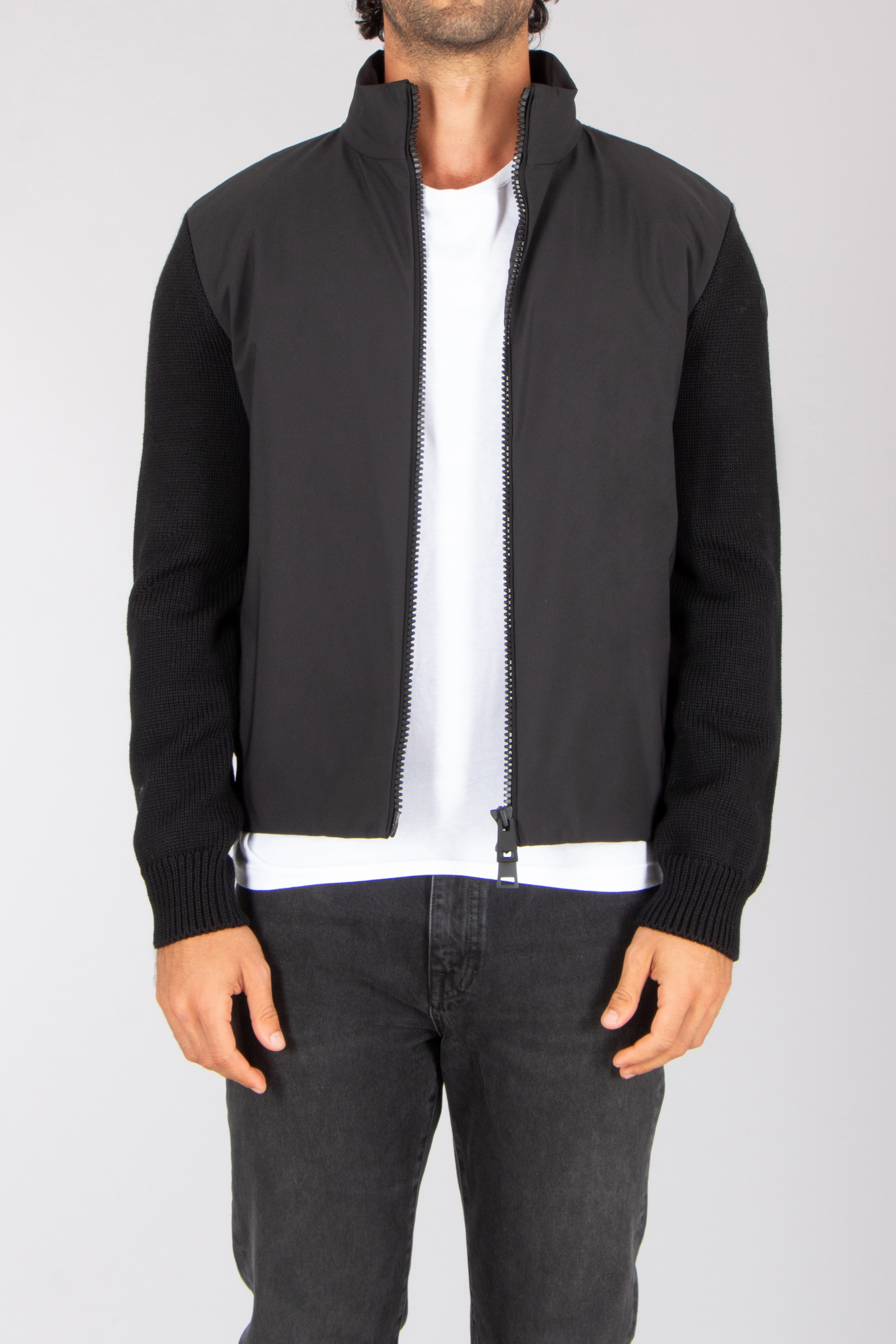 MONCLER Regular Fit Down Padded Virgin Wool Cardigan Mantel, Jacke, Blazer, Pullover, Kapuzenpulli