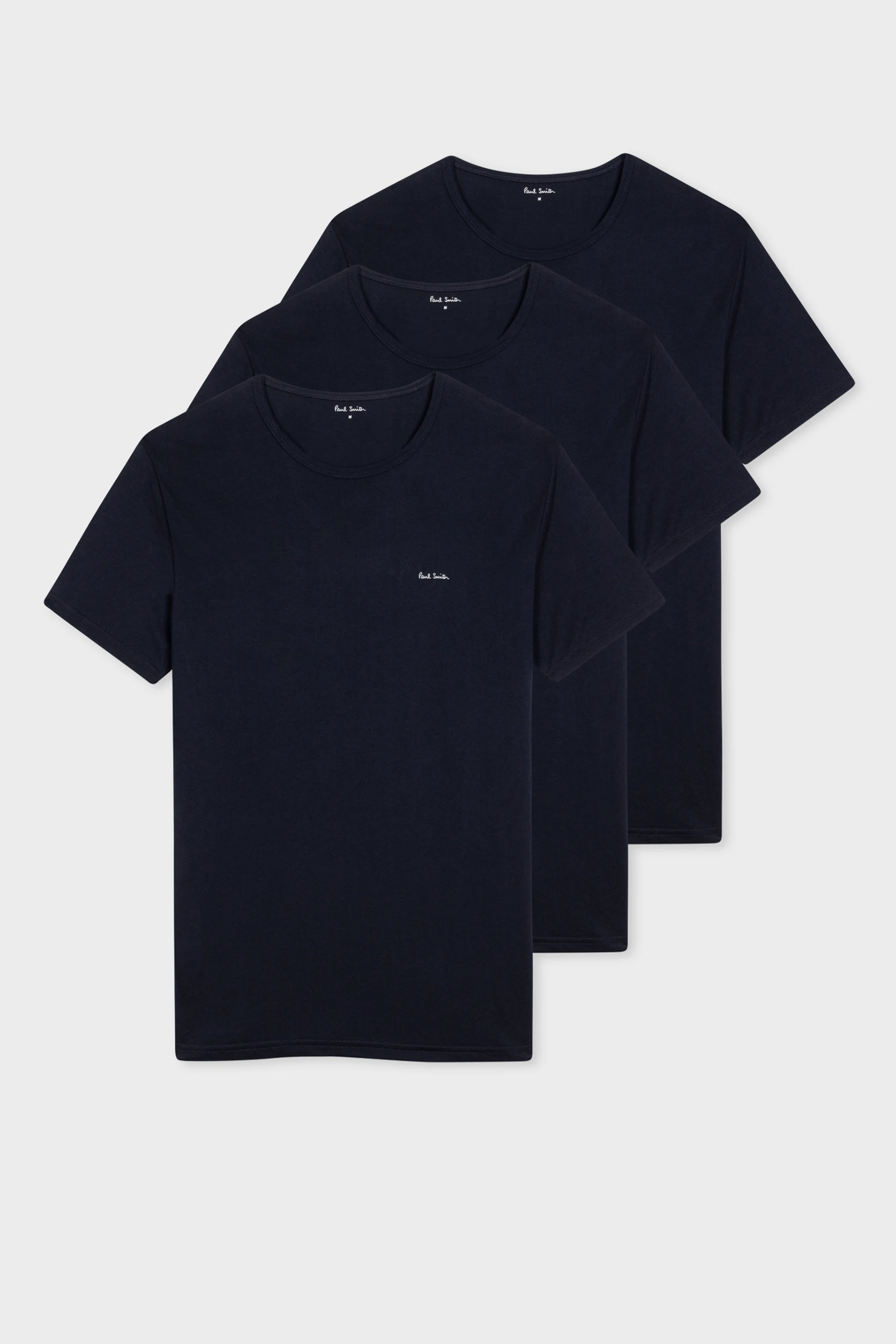 PAUL SMITH 3-Pack Organic Cotton Logo Lounge T-Shirts PAUL SMITH 3-Pack Organic Cotton Logo Lounge T-Shirts