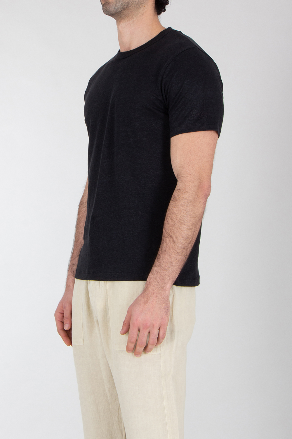 MC 2 SAINT BARTH Linen T-Shirt Ecstase