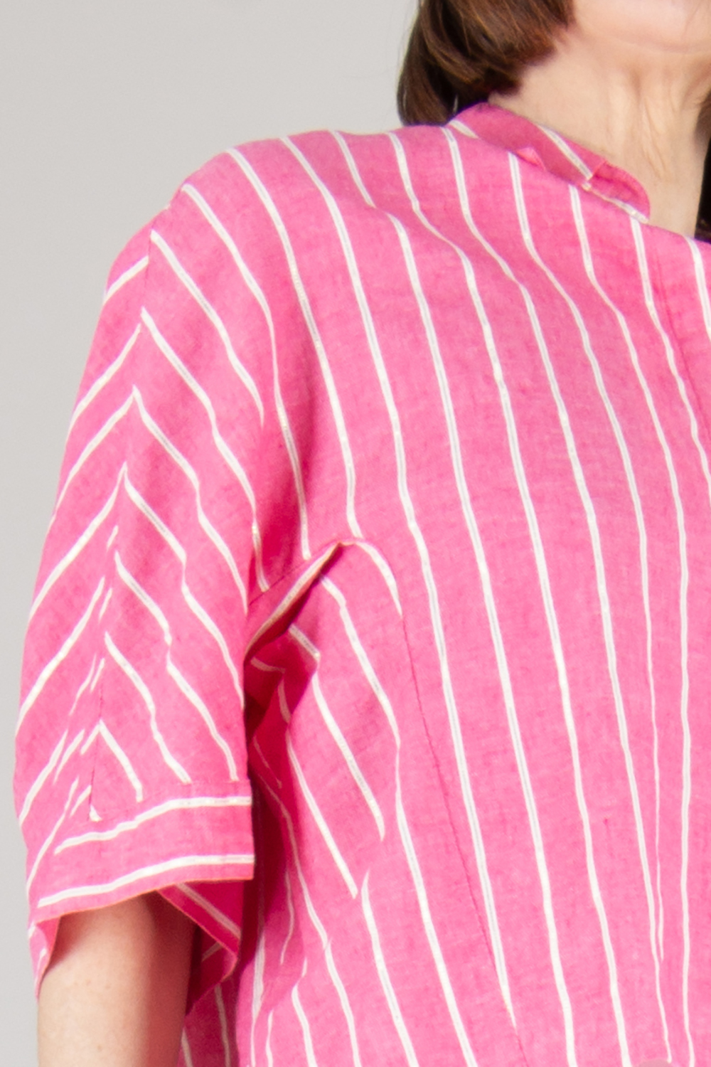 0039 ITALY Relaxed Fit Striped Blouse Hollie