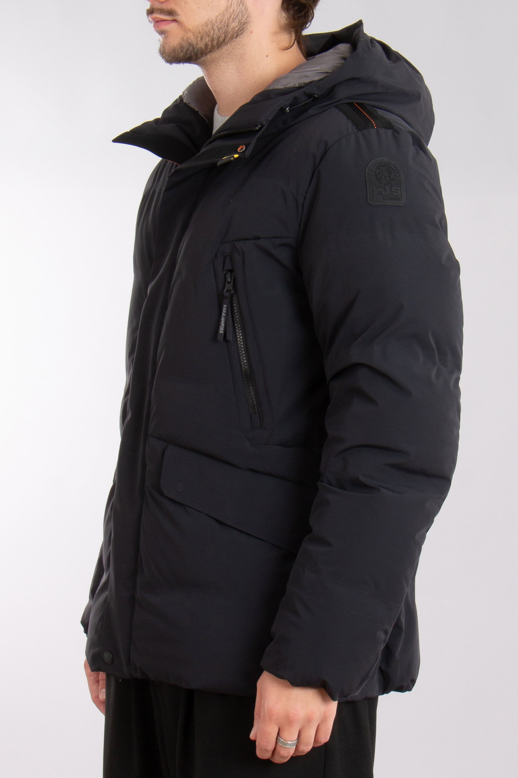 PARAJUMPERS Nylon Blend Stretch Hooded Down Jacket Kazu PARAJUMPERS Nylon Blend Stretch Hooded Down Jacket Kazu