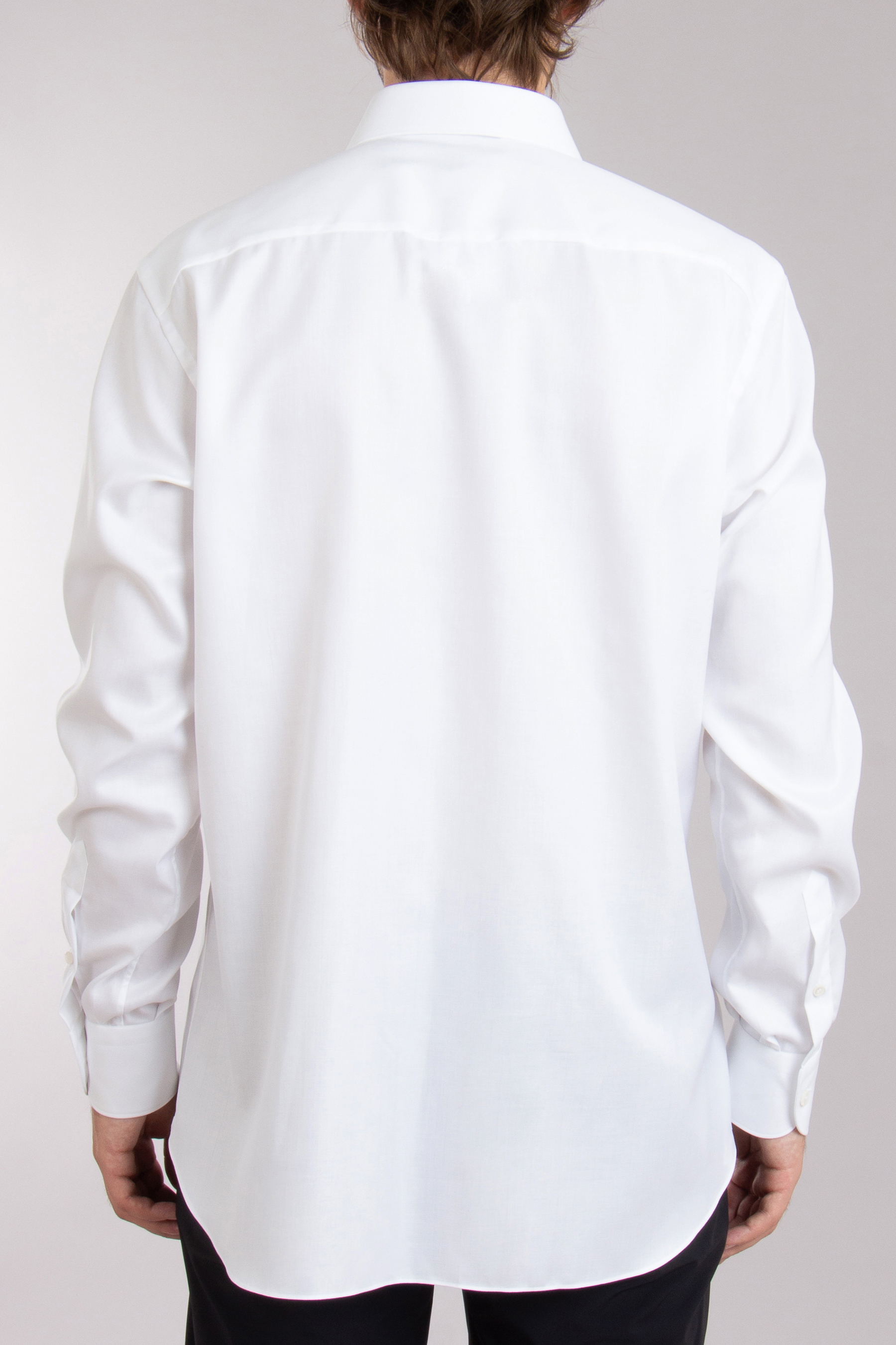 BRIONI Herringbone Pattern Organic Cotton Shirt Ventiquattro BRIONI Herringbone Pattern Organic Cotton Shirt Ventiquattro