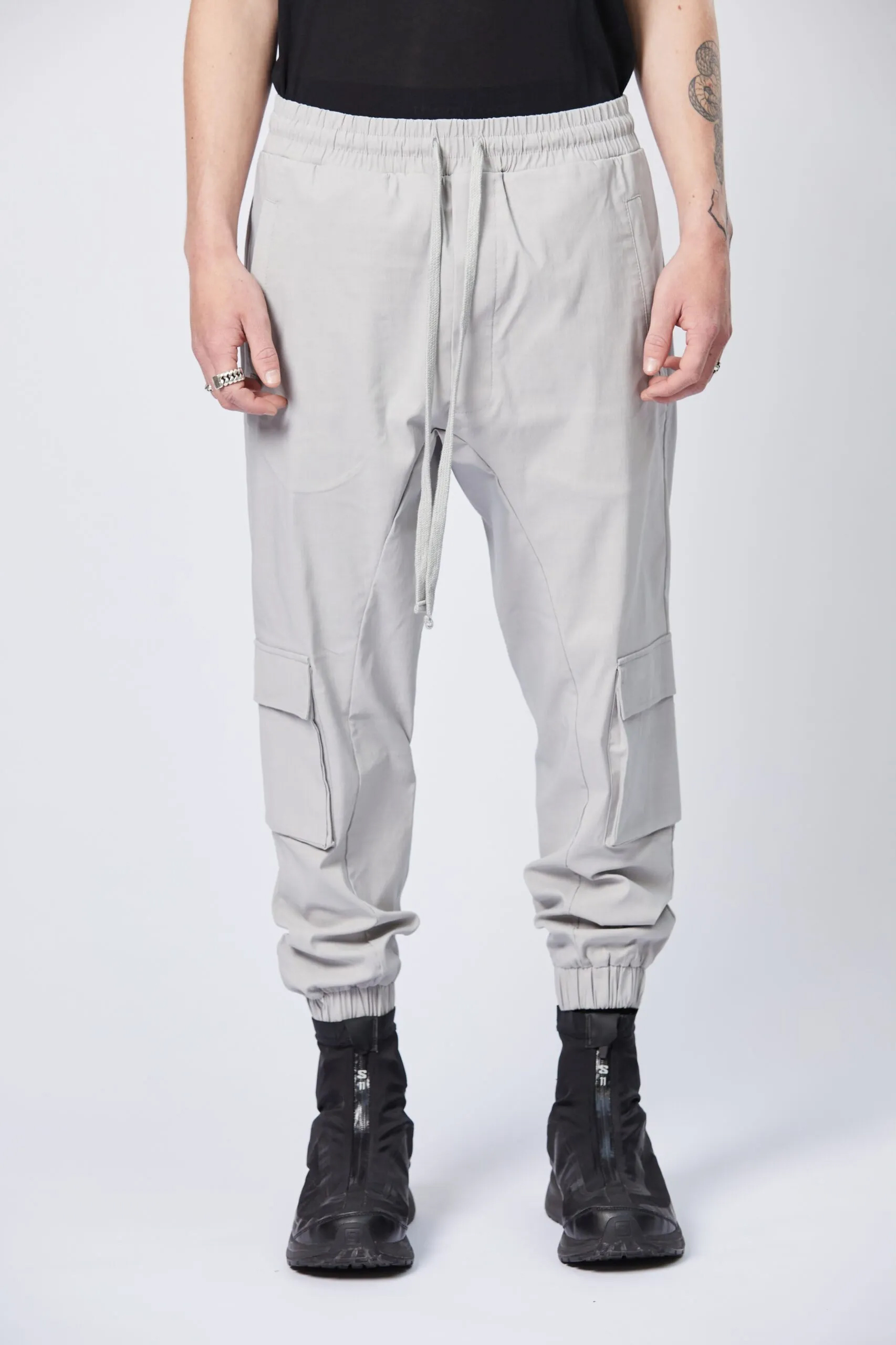 THOM KROM Drop Crotch Woven Stretch Pants