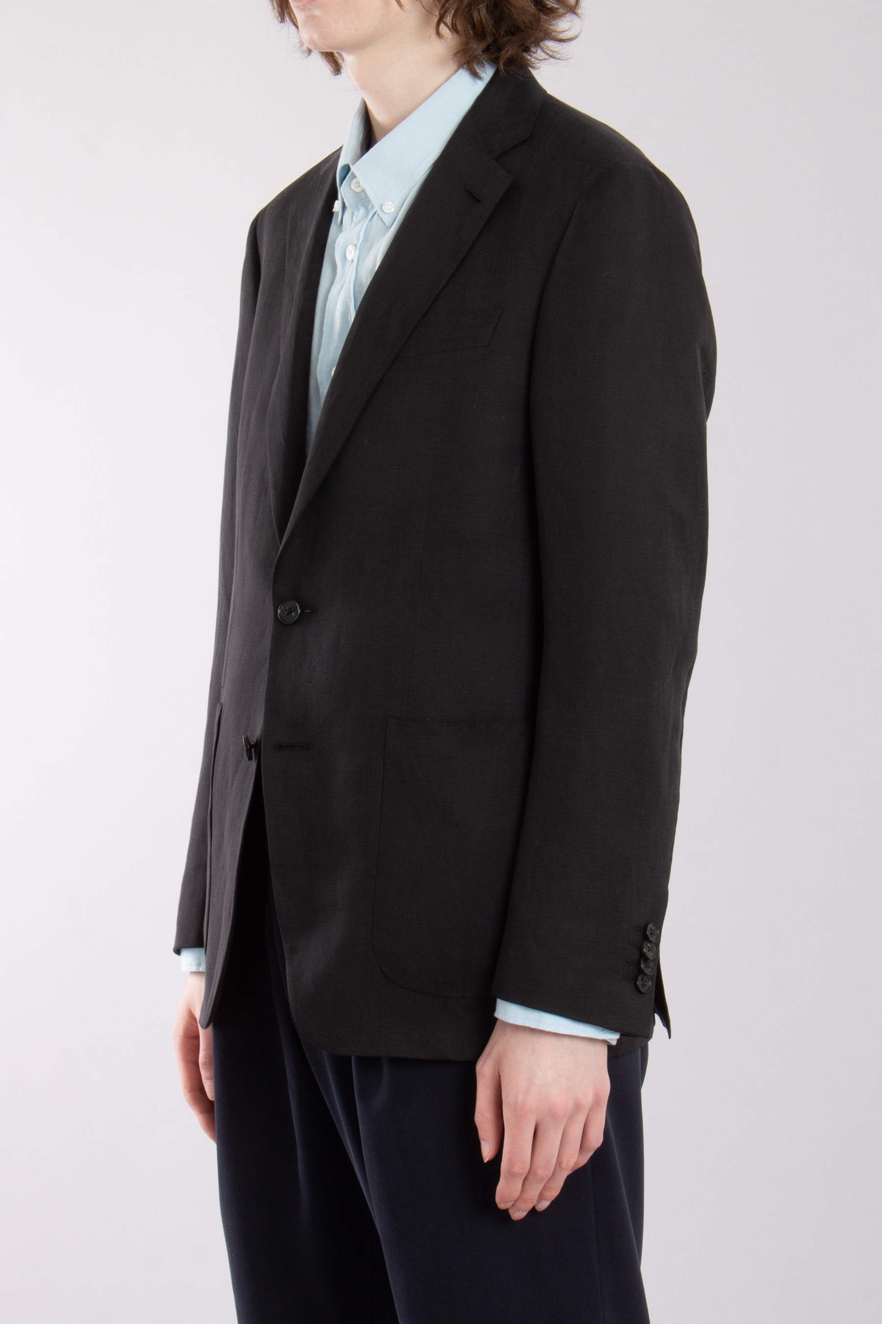 CANALI Modern Fit Linen Silk Jacket Kei