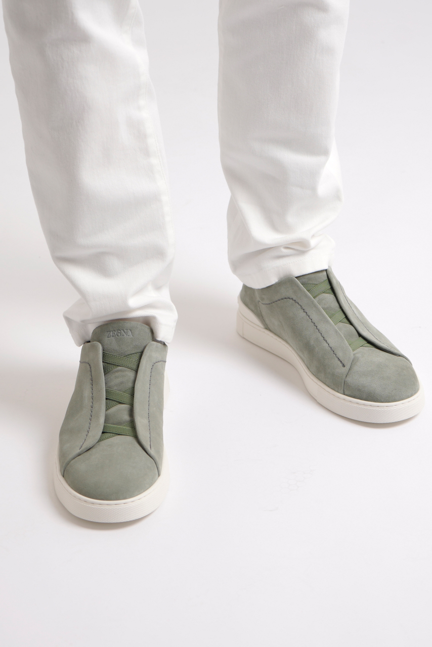 ZEGNA Suede Sneakers Triple Stitch ZEGNA Suede Sneakers Triple Stitch