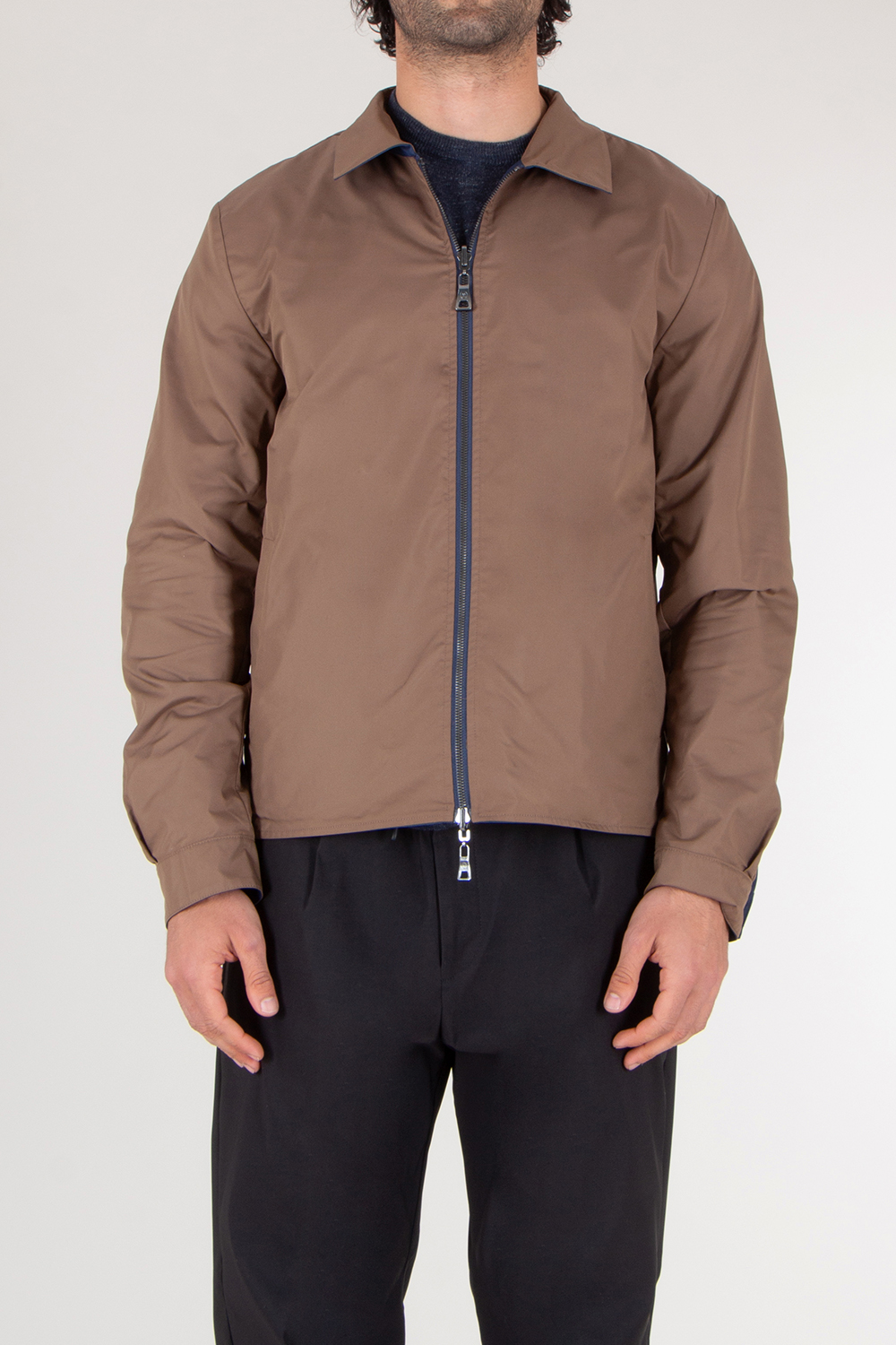 MAXIMILLAN Regular Fit Nylon Reversible Shirt Jacket