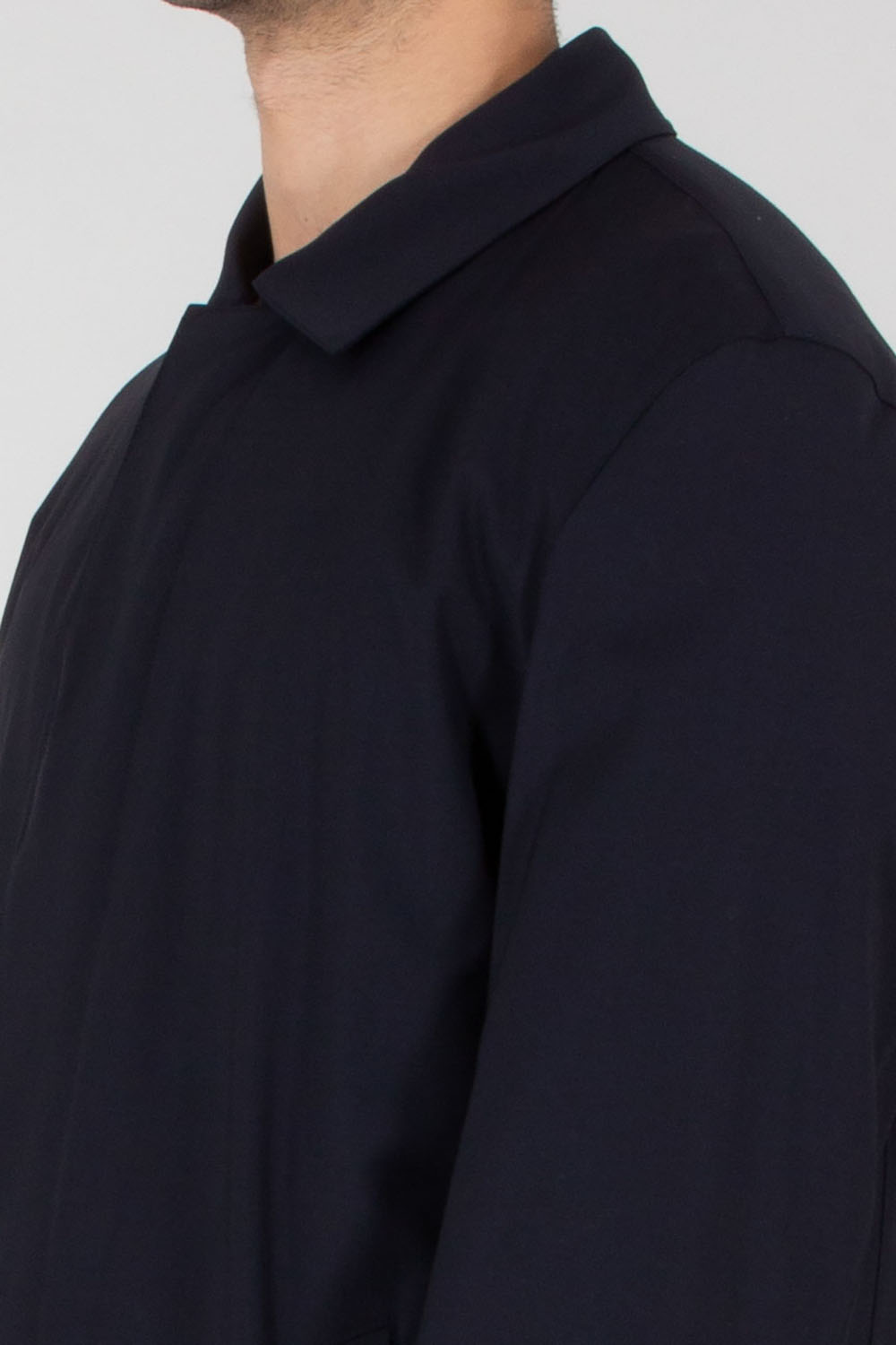 DRESSLER Regular Fit D-Tech Virgin Wool Stretch Travel Coat Fly