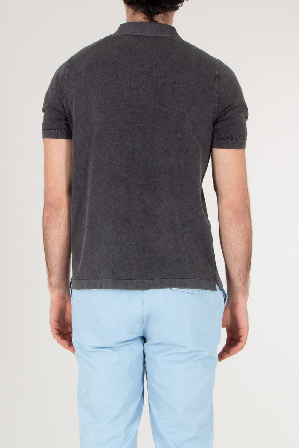 MC 2 SAINT BARTH Regular Fit knitted Polo Shirt With Vintage Treatment Sloan