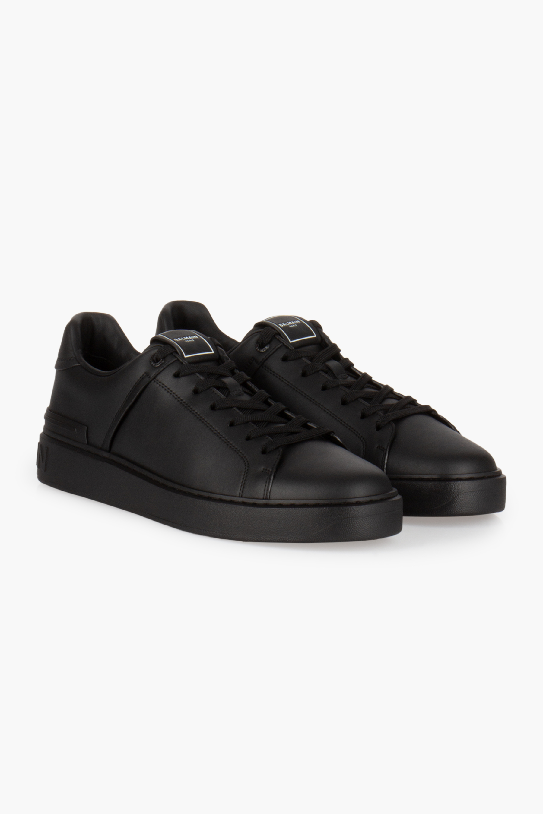 BALMAIN Leather Sneakers B-Court Bekleidung, Schuhwerk, Schuh, Sneaker, Wildleder