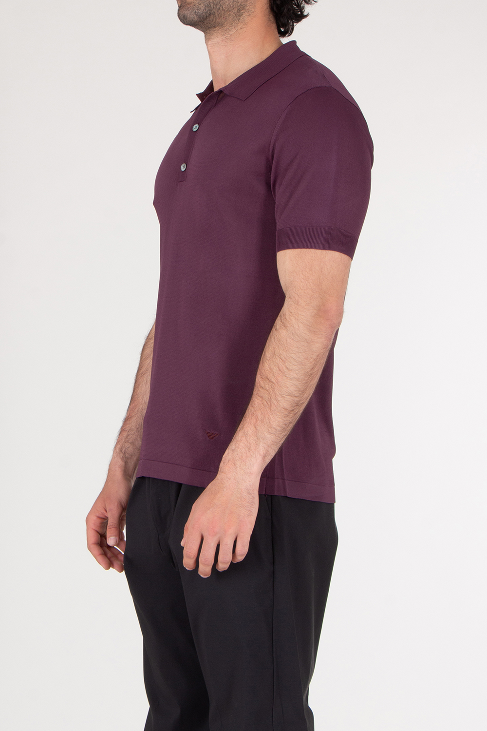 EMPORIO ARMANI Regular Fit Knitted Polo Shirt