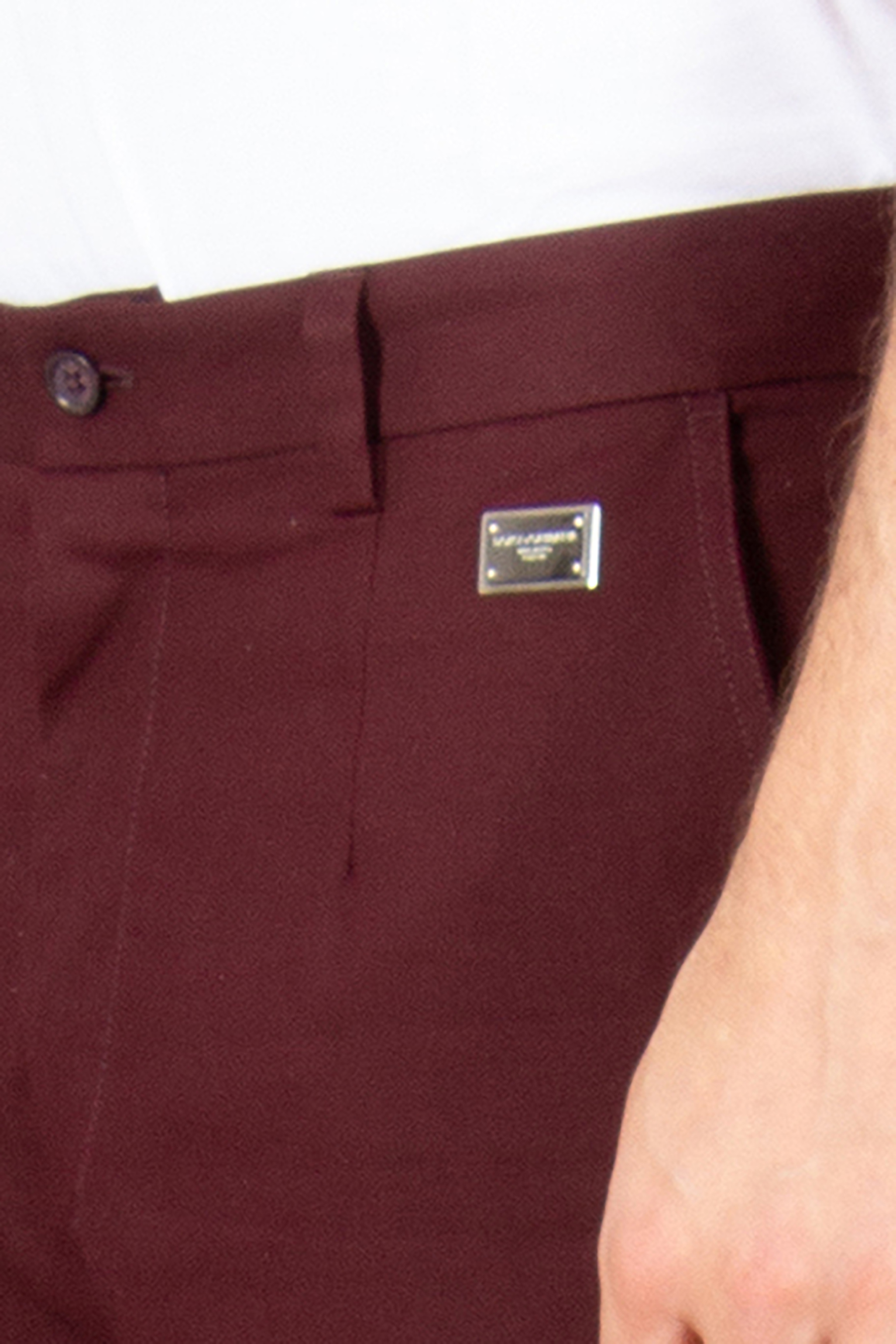 DOLCE & GABBANA Regular Fit Stretch Cotton Pants DOLCE & GABBANA Regular Fit Stretch Cotton Pants