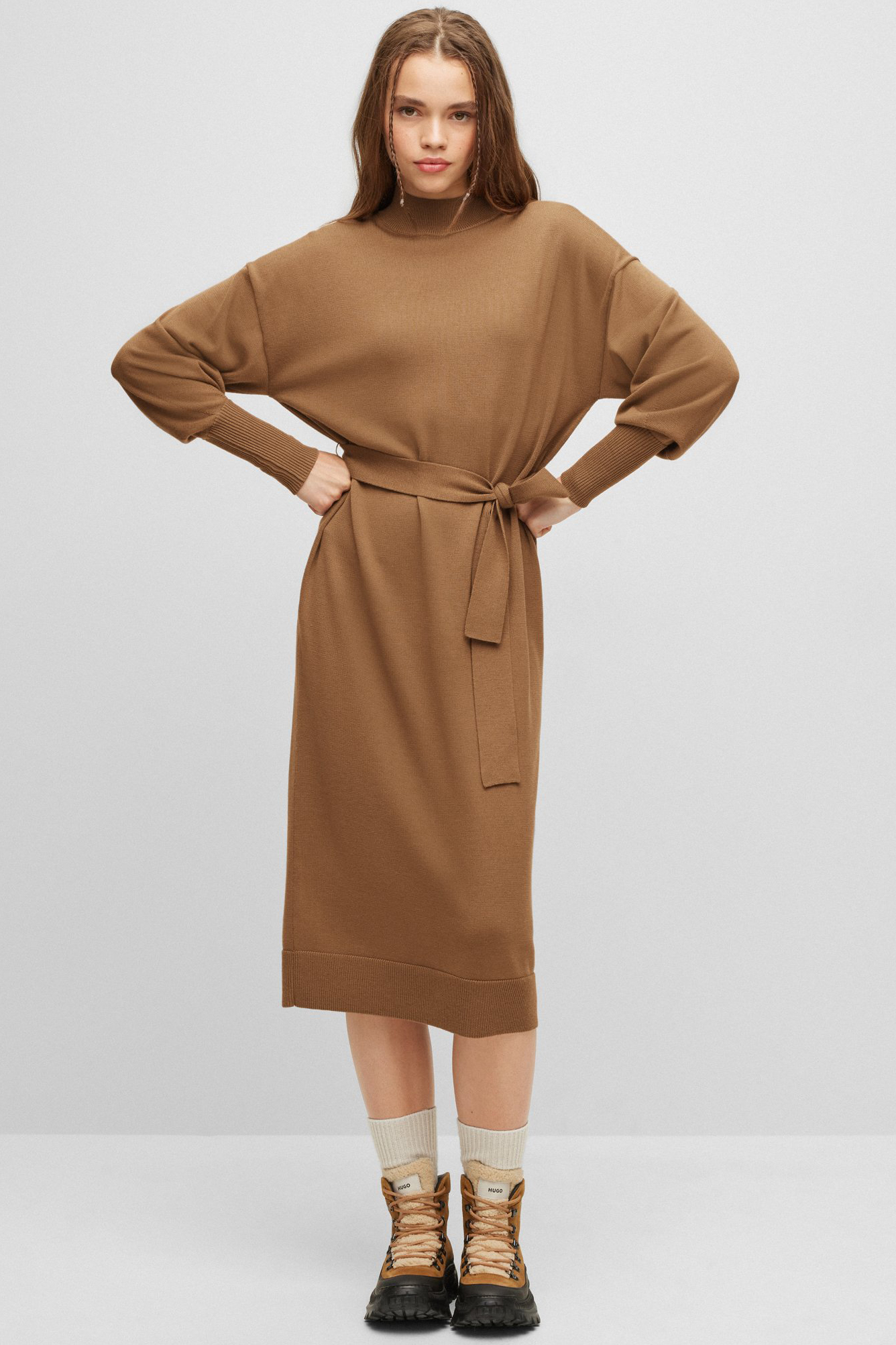 HUGO Knitted Virgin Wool Dress Sedellema HUGO Knitted Virgin Wool Dress Sedellema