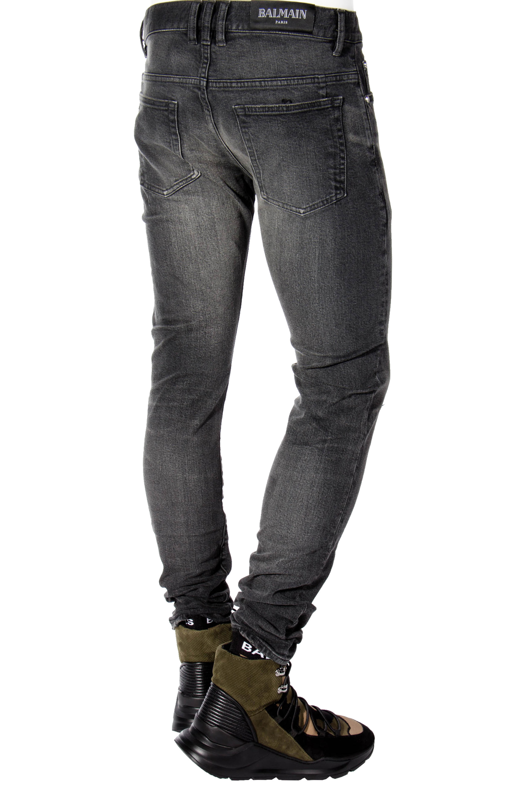 BALMAIN Jeans Slim Fit Distressed 